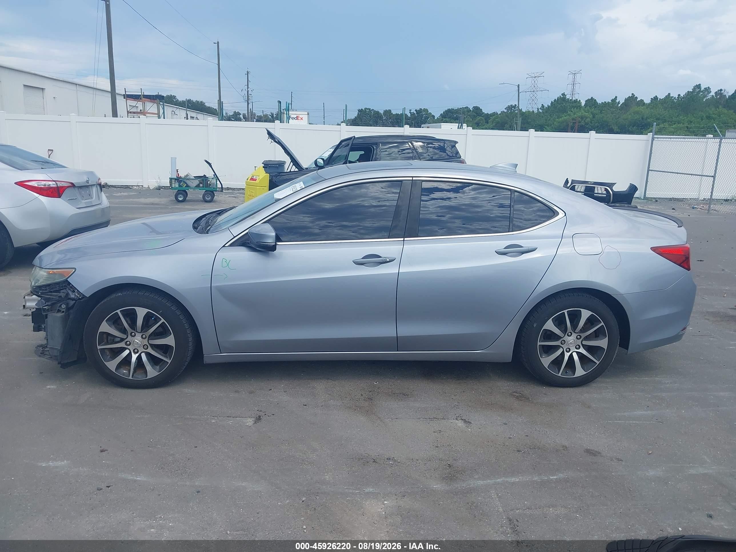 2015 Acura Tlx   Silver vin: 19UUB1F37FA005736