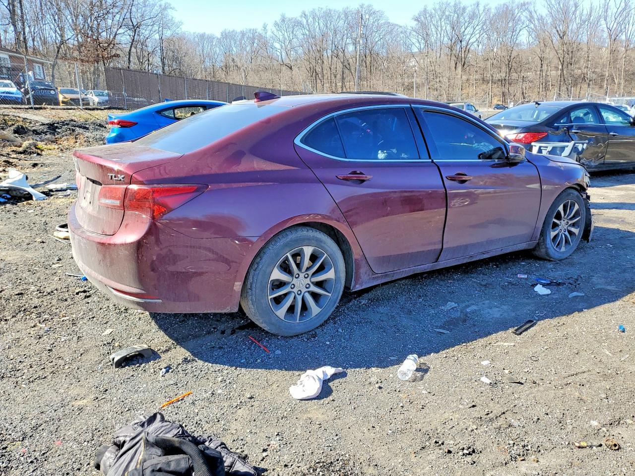 2015 Acura Tlx Burgundy vin: 19UUB1F37FA017014