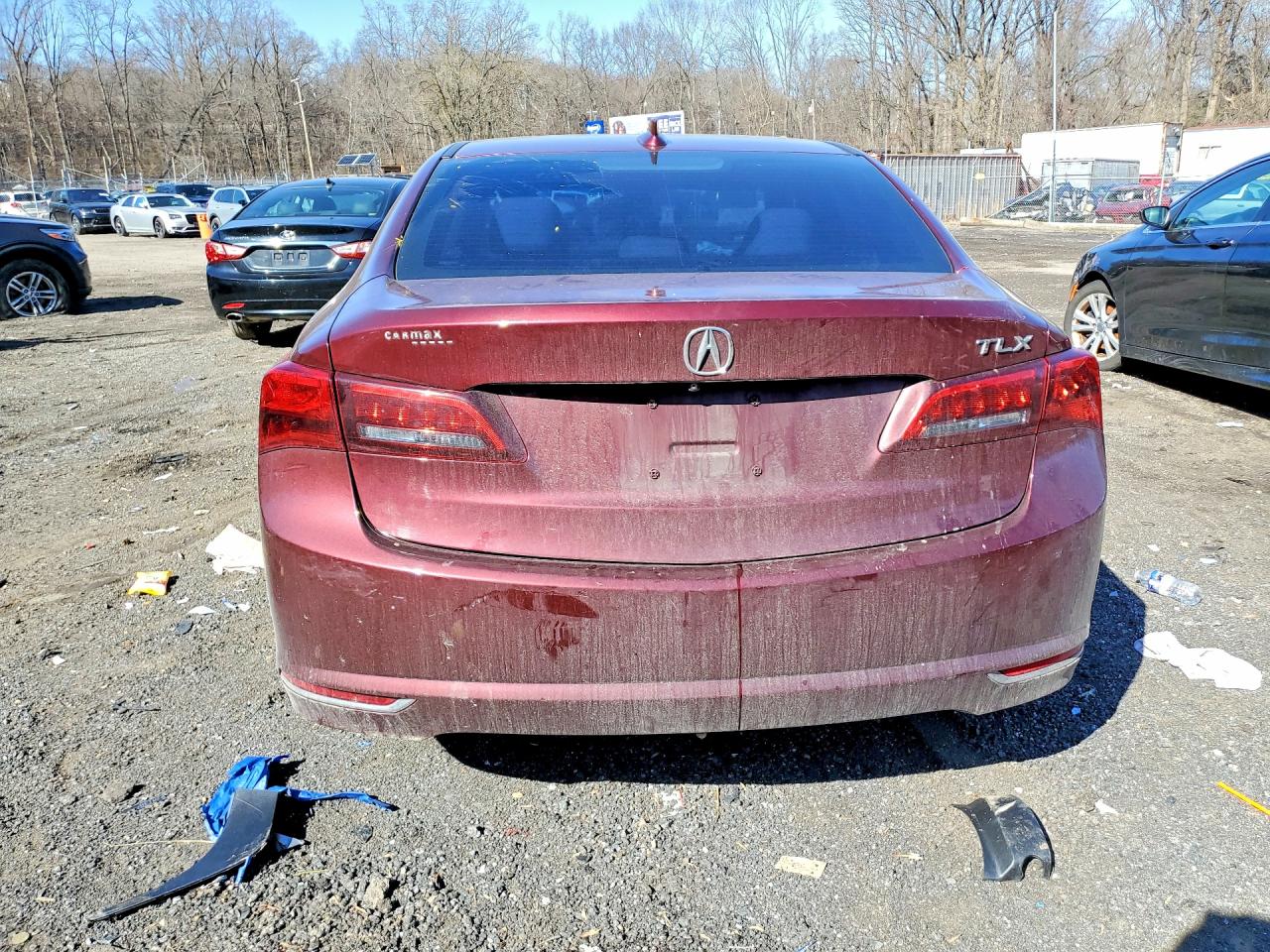 2015 Acura Tlx Burgundy vin: 19UUB1F37FA017014