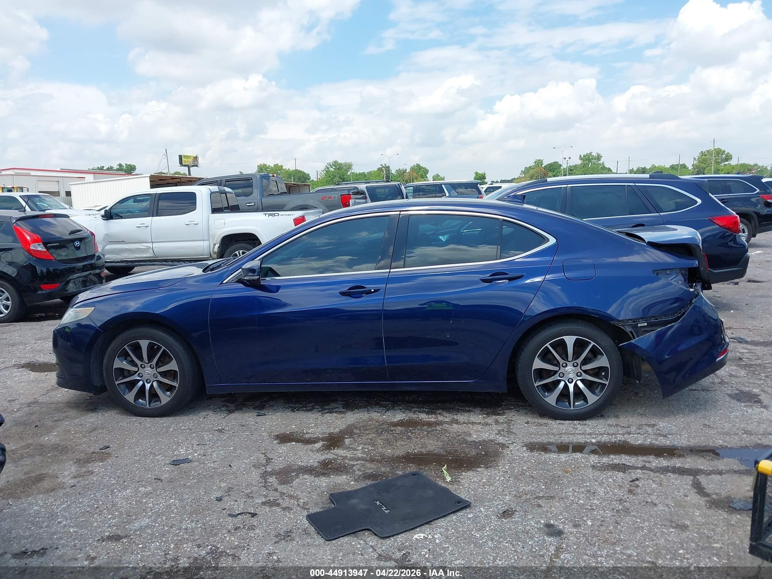2015 Acura Tlx   Blue vin: 19UUB1F37FA022729