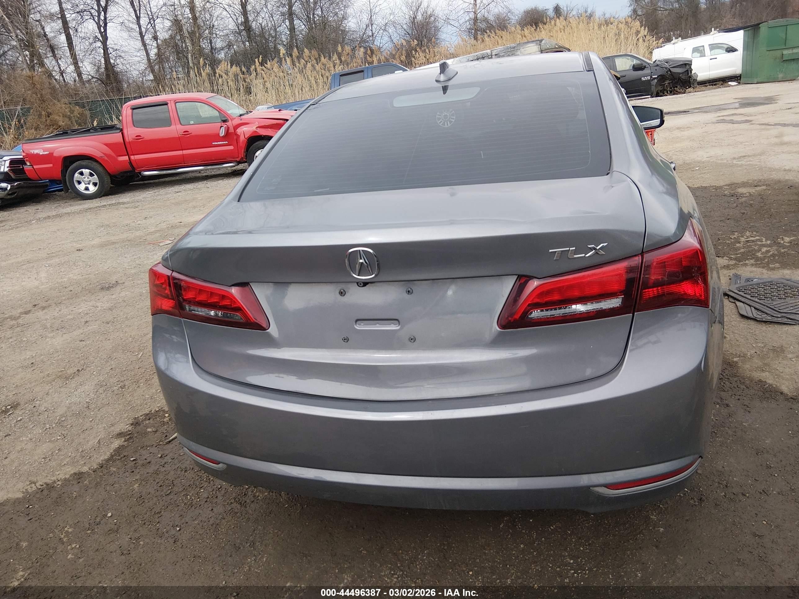 2015 Acura Tlx   Gray vin: 19UUB1F37FA027333