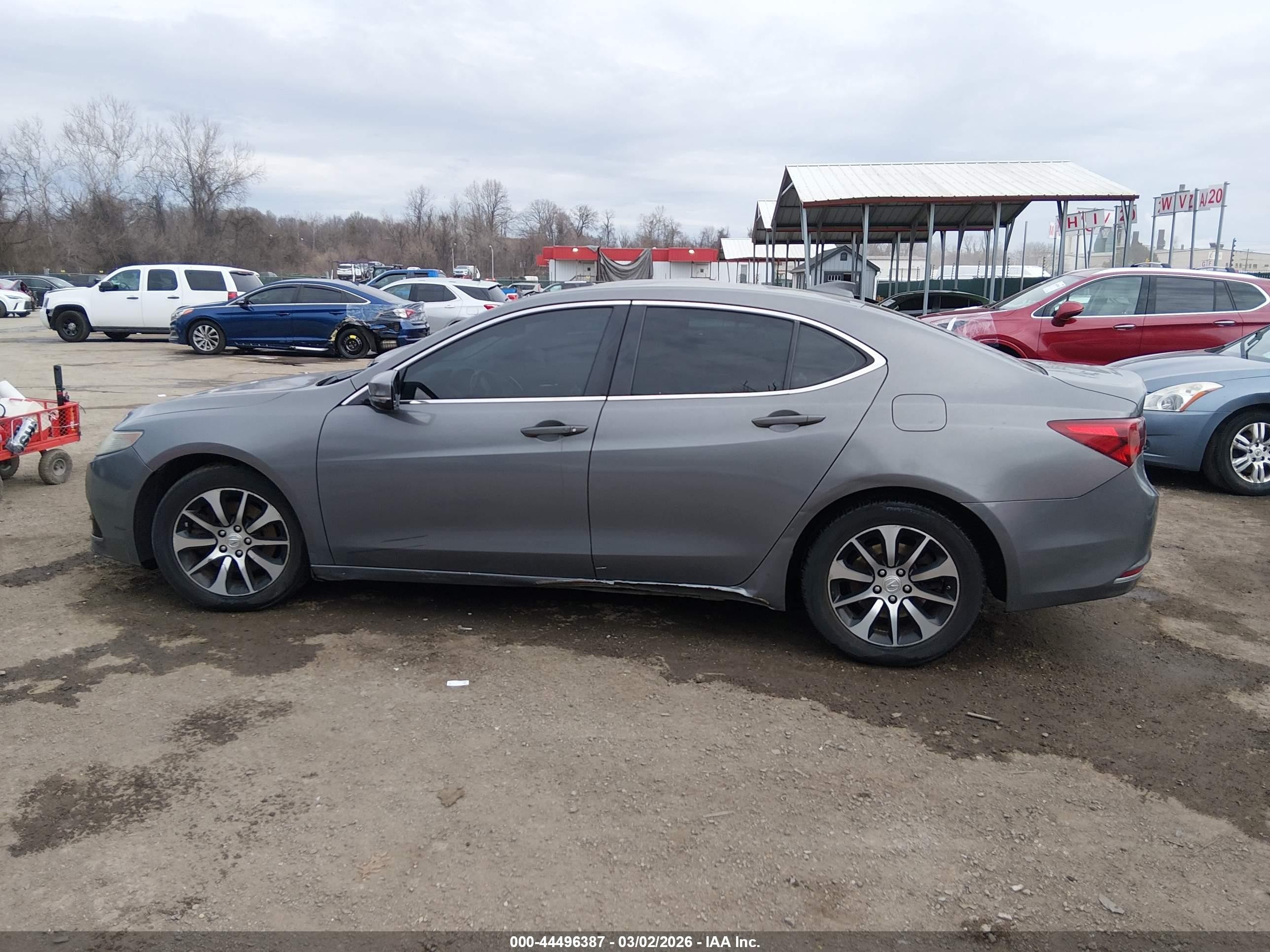 2015 Acura Tlx   Gray vin: 19UUB1F37FA027333