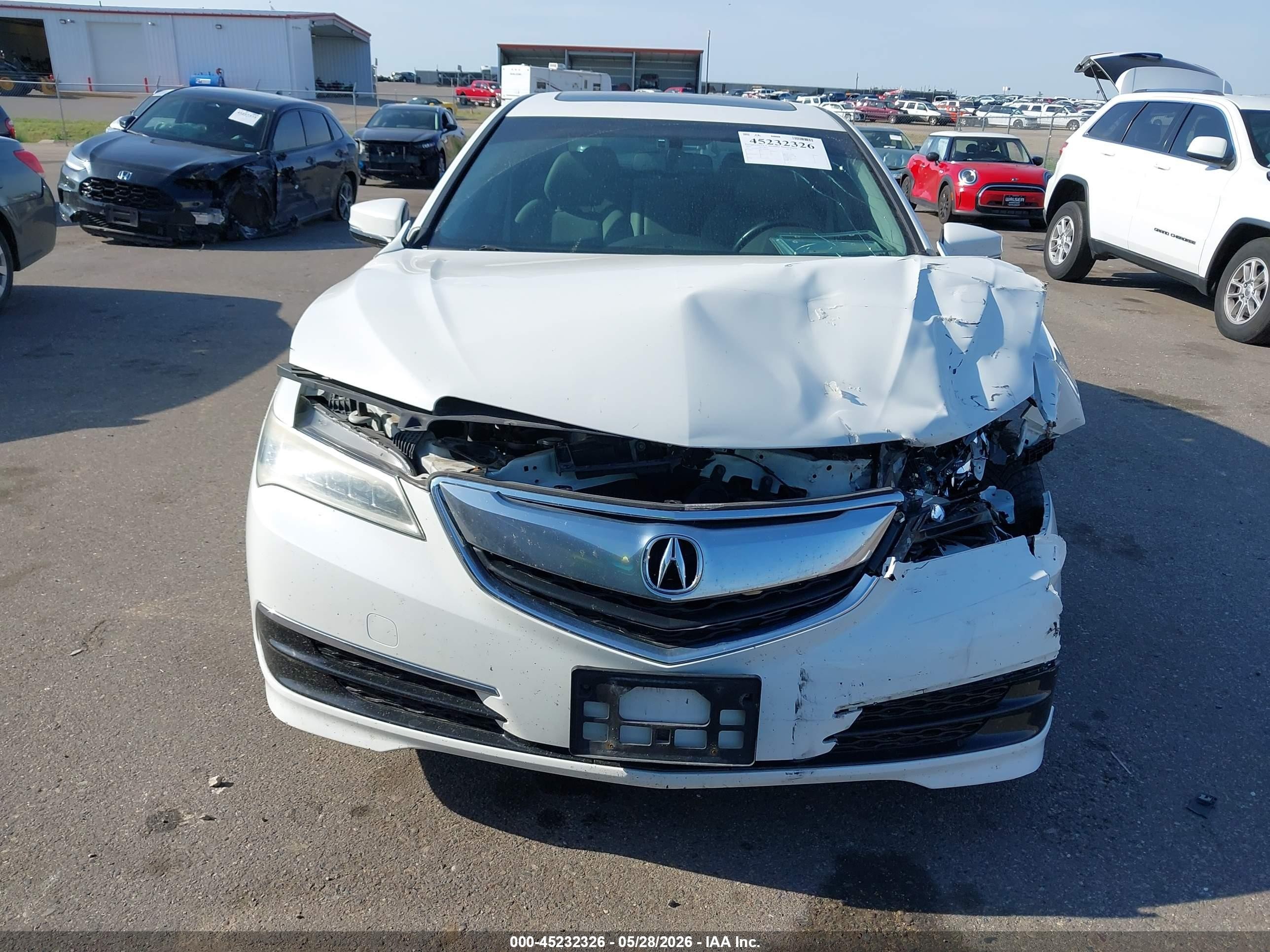 2015 Acura Tlx   White vin: 19UUB1F38FA004465