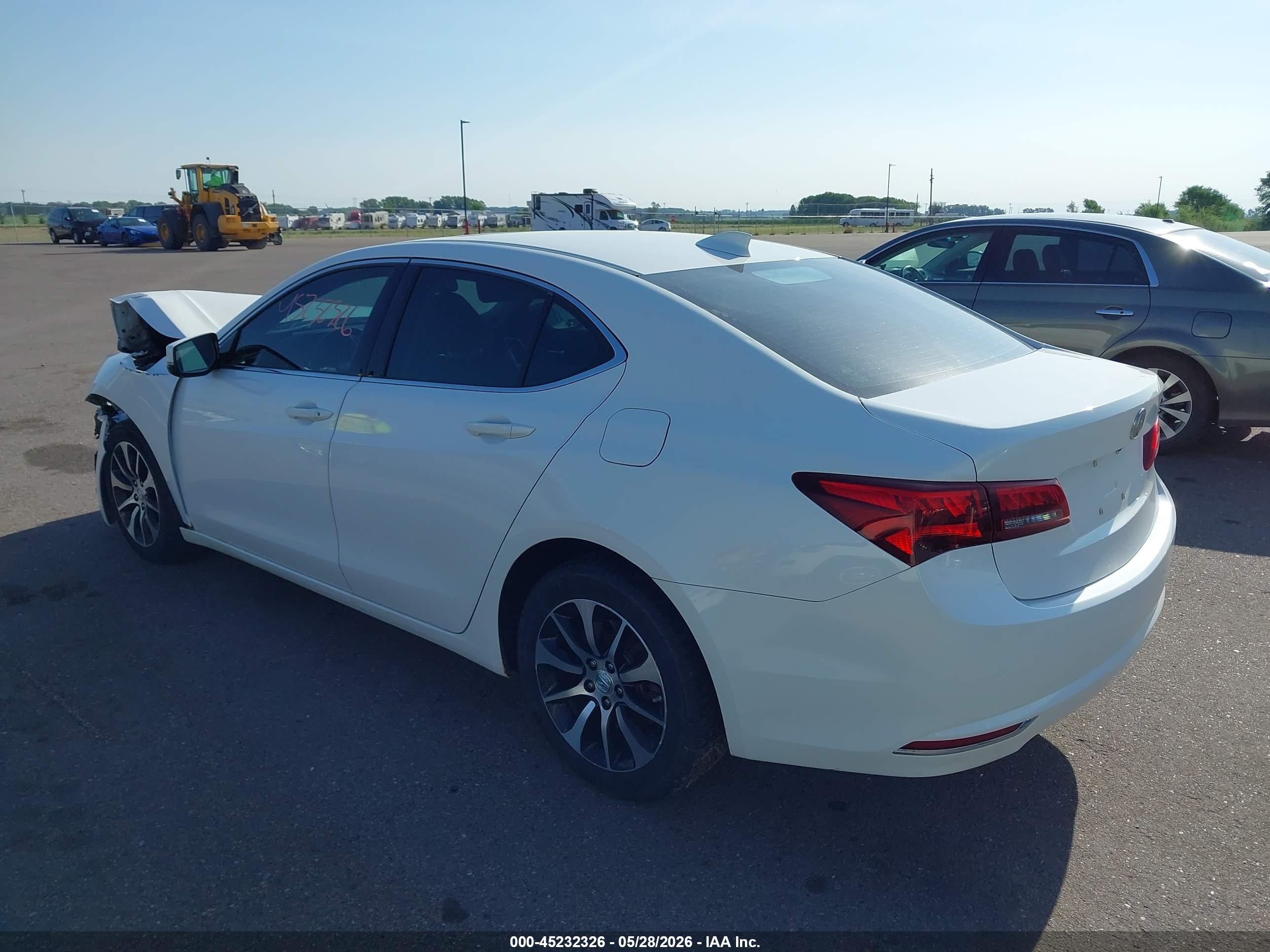 2015 Acura Tlx   White vin: 19UUB1F38FA004465
