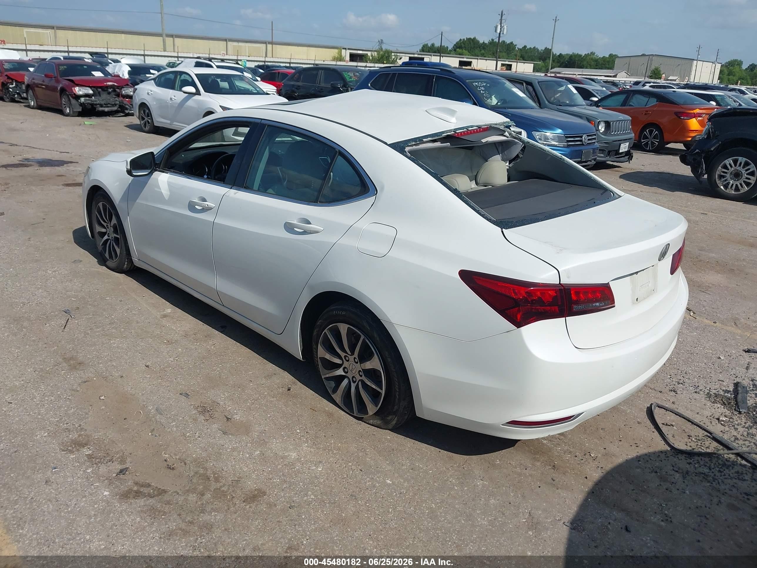 2015 Acura Tlx   Белый vin: 19UUB1F38FA006541