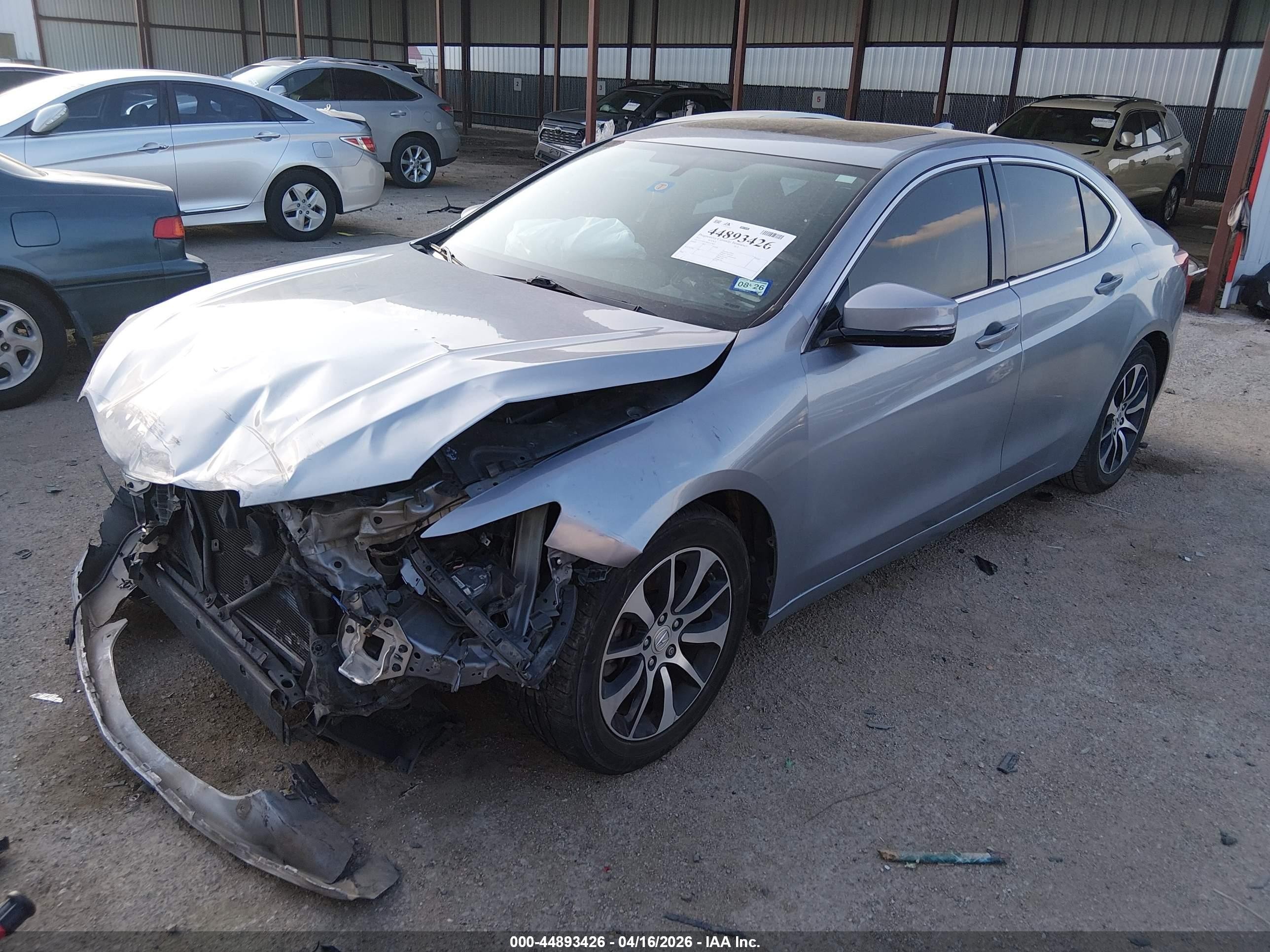 2015 Acura Tlx   Silver vin: 19UUB1F38FA007852
