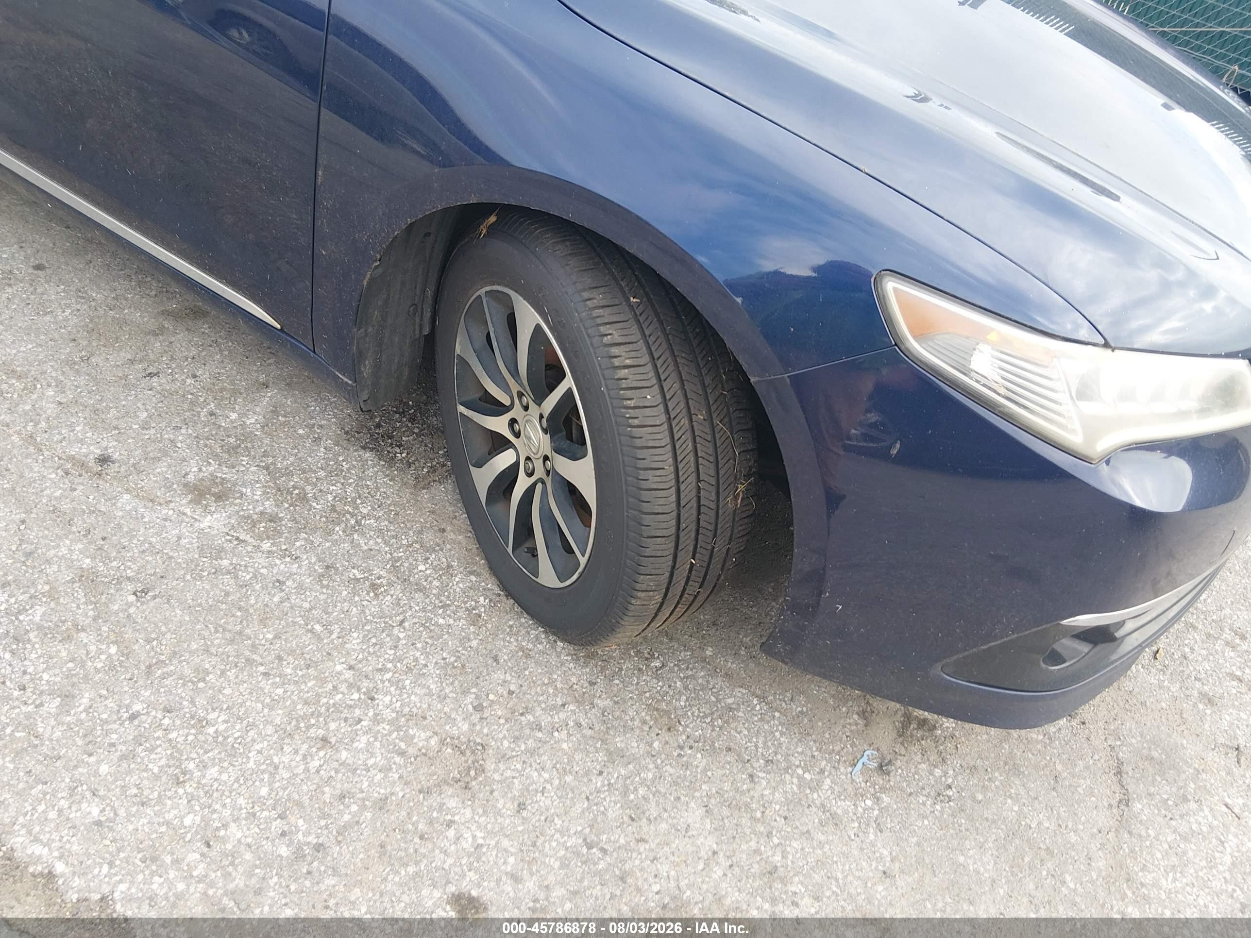 2015 Acura Tlx   Синий vin: 19UUB1F38FA008516