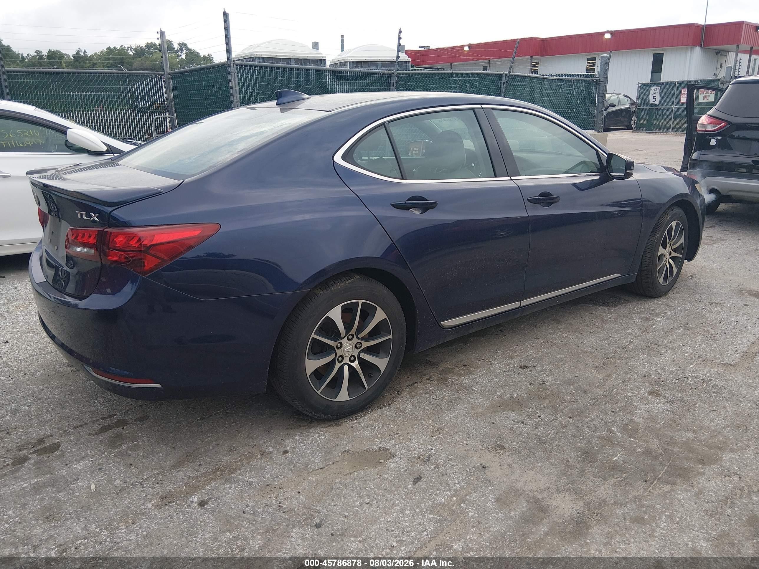 2015 Acura Tlx   Синий vin: 19UUB1F38FA008516