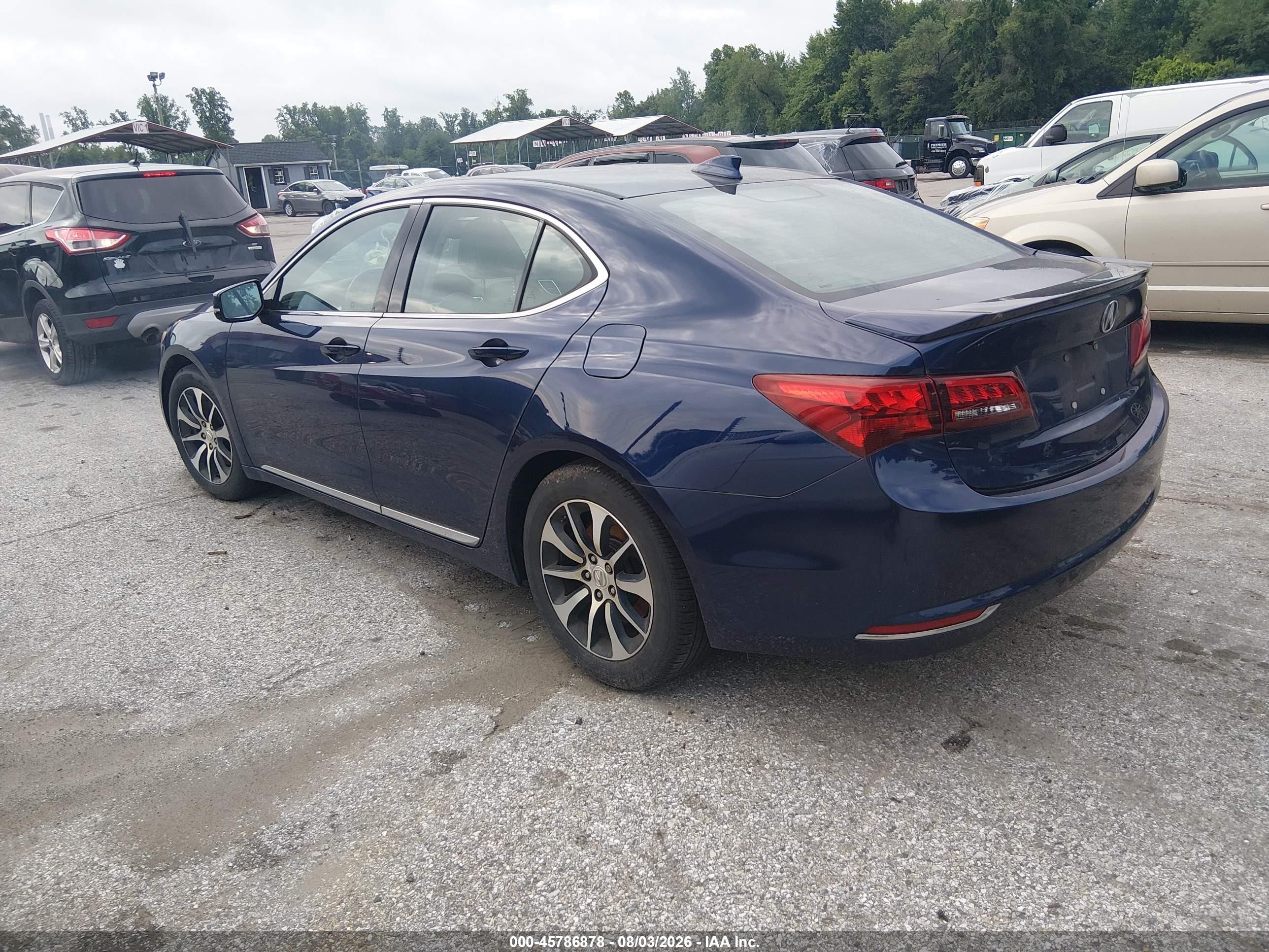 2015 Acura Tlx   Синий vin: 19UUB1F38FA008516