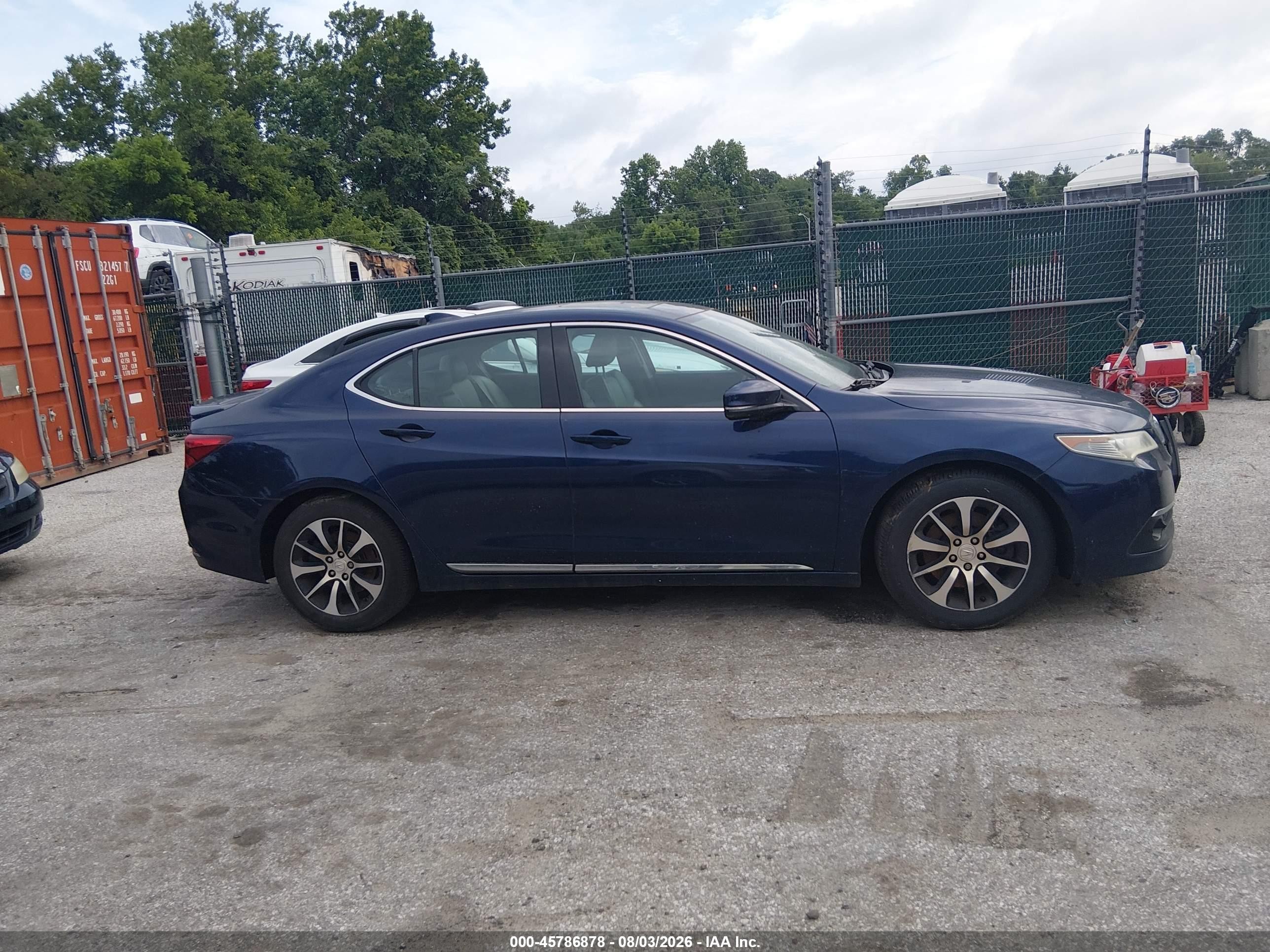 2015 Acura Tlx   Синий vin: 19UUB1F38FA008516