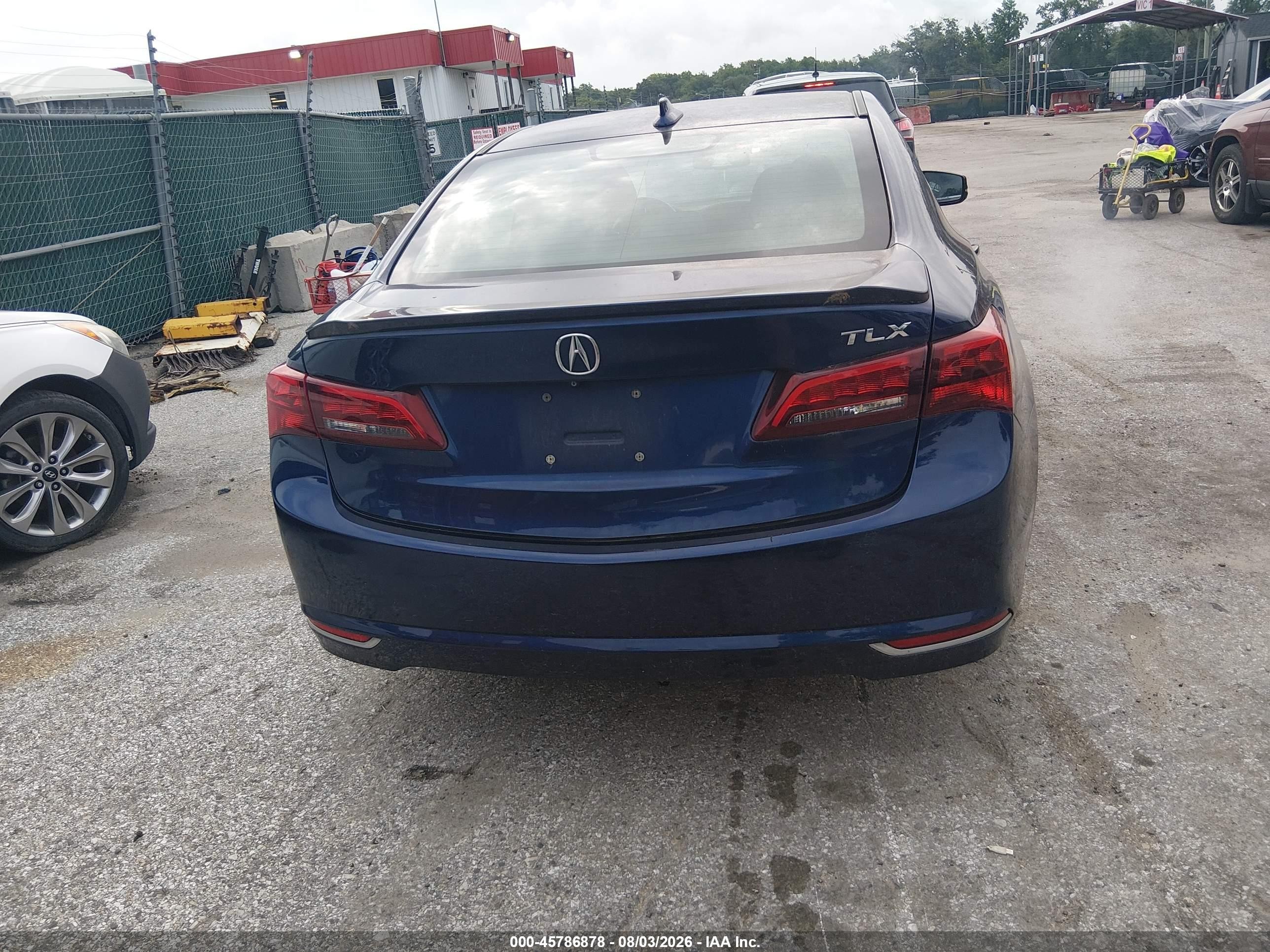 2015 Acura Tlx   Синий vin: 19UUB1F38FA008516