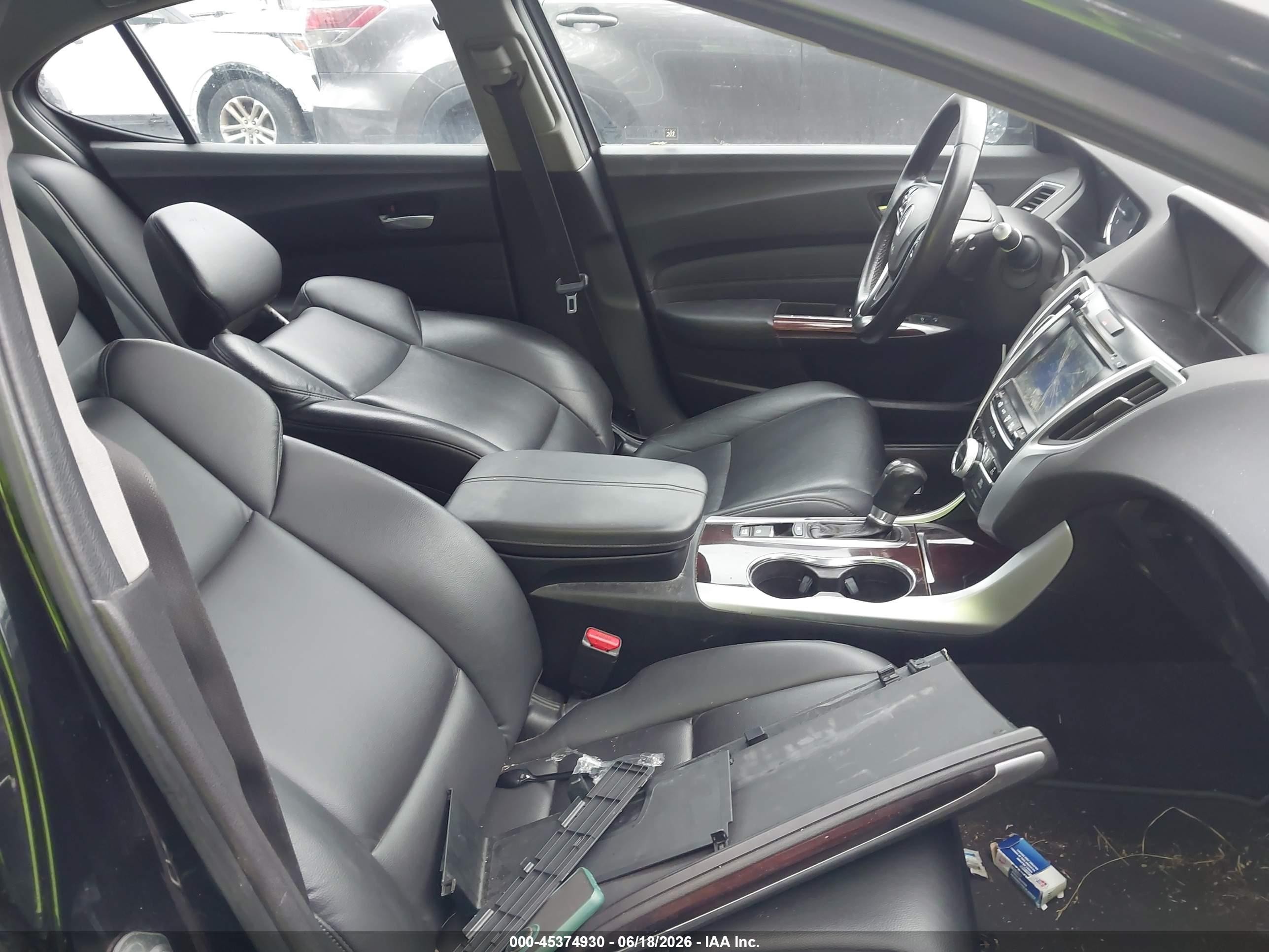 2015 Acura Tlx   Black vin: 19UUB1F38FA020505