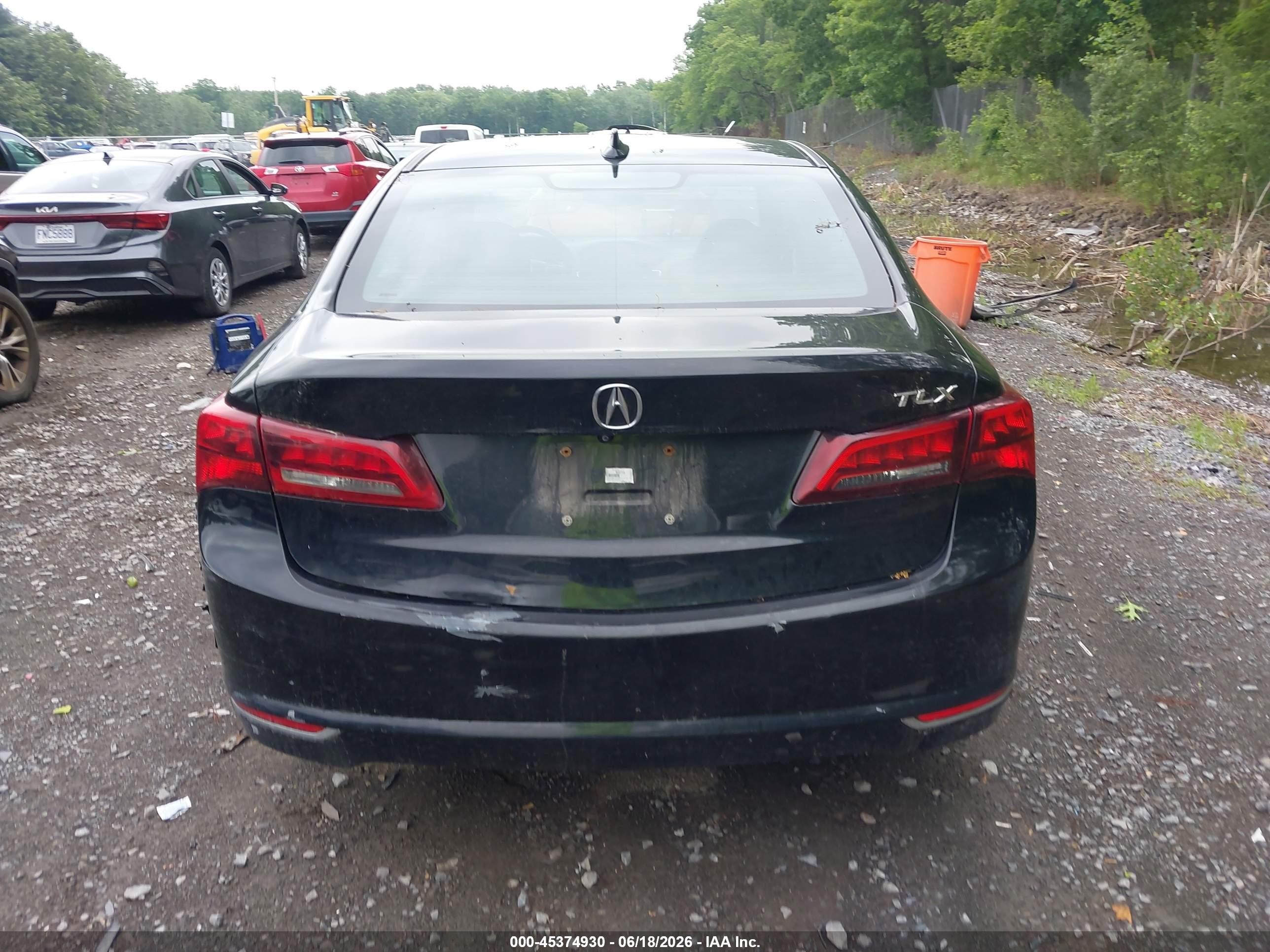 2015 Acura Tlx   Black vin: 19UUB1F38FA020505