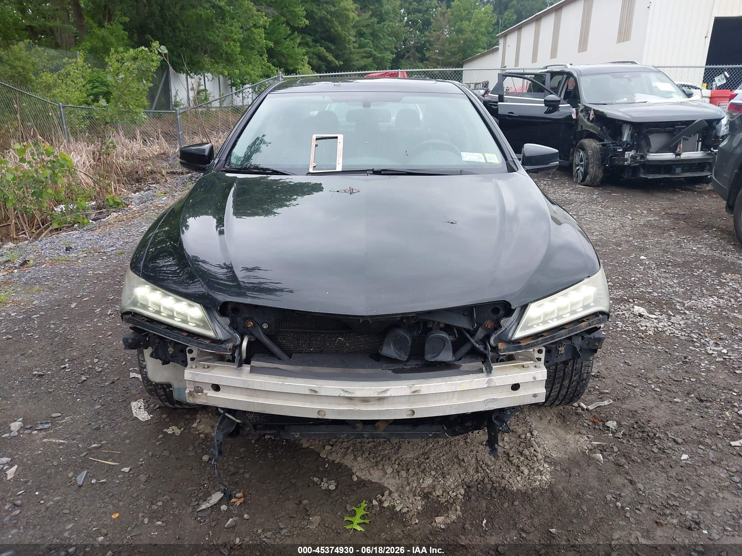 2015 Acura Tlx   Black vin: 19UUB1F38FA020505