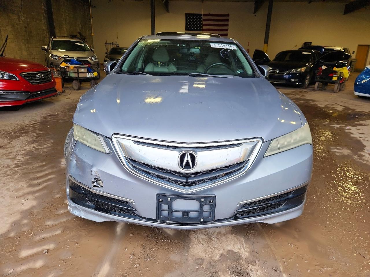 2015 Acura Tlx Gray vin: 19UUB1F38FA022318
