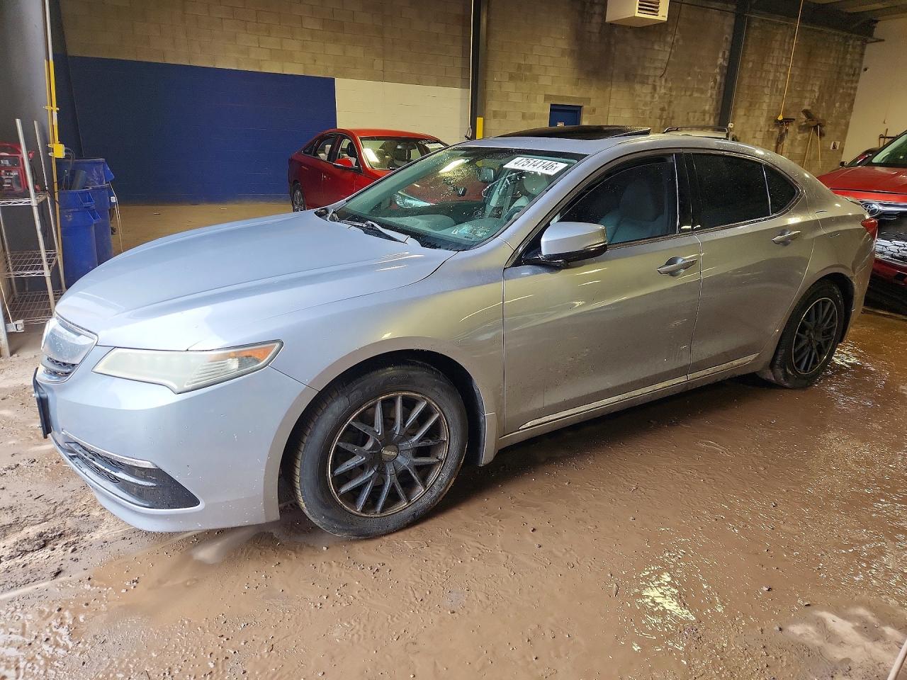2015 Acura Tlx Gray vin: 19UUB1F38FA022318