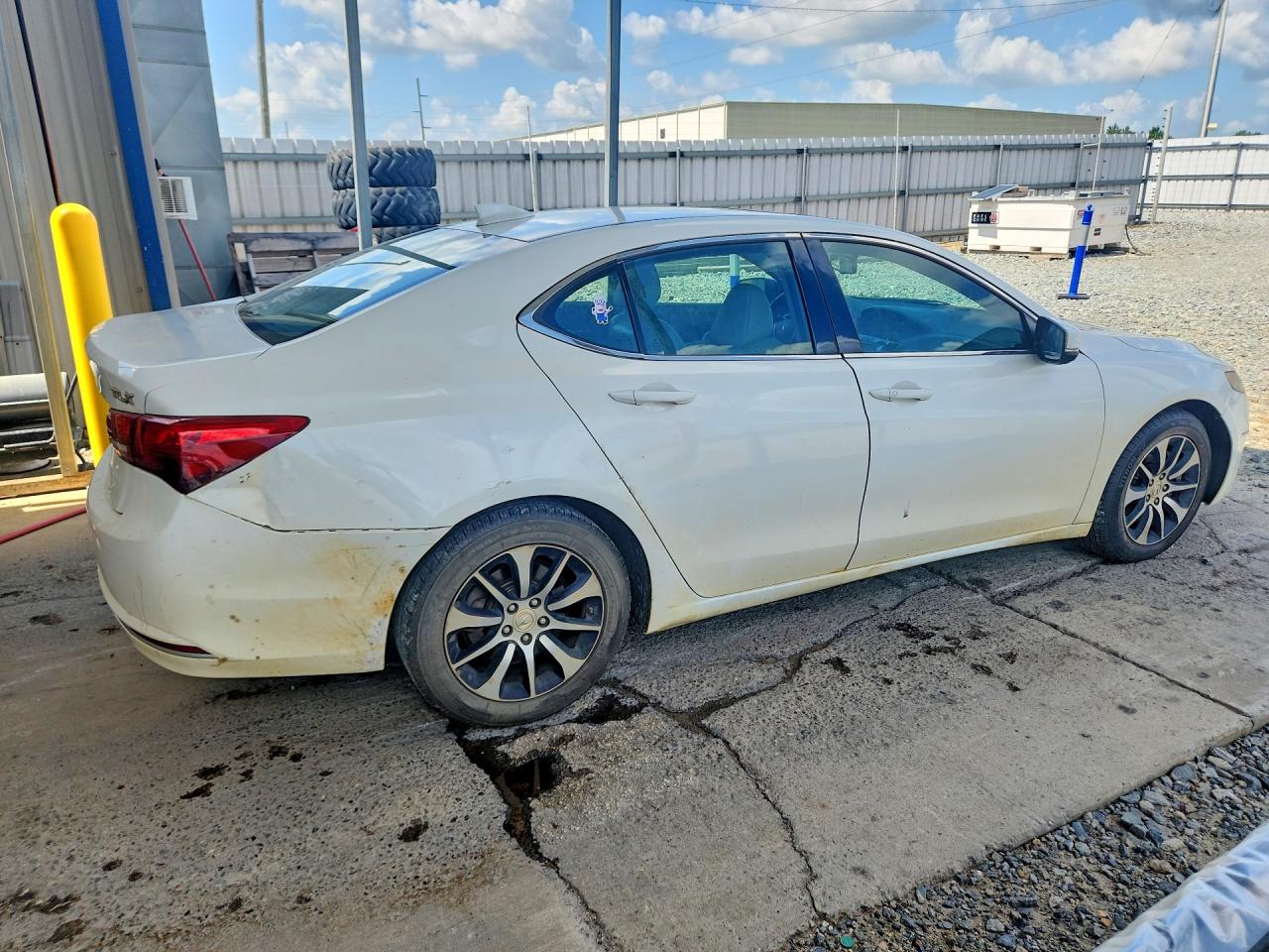 2015 Acura Tlx White vin: 19UUB1F39FA016558