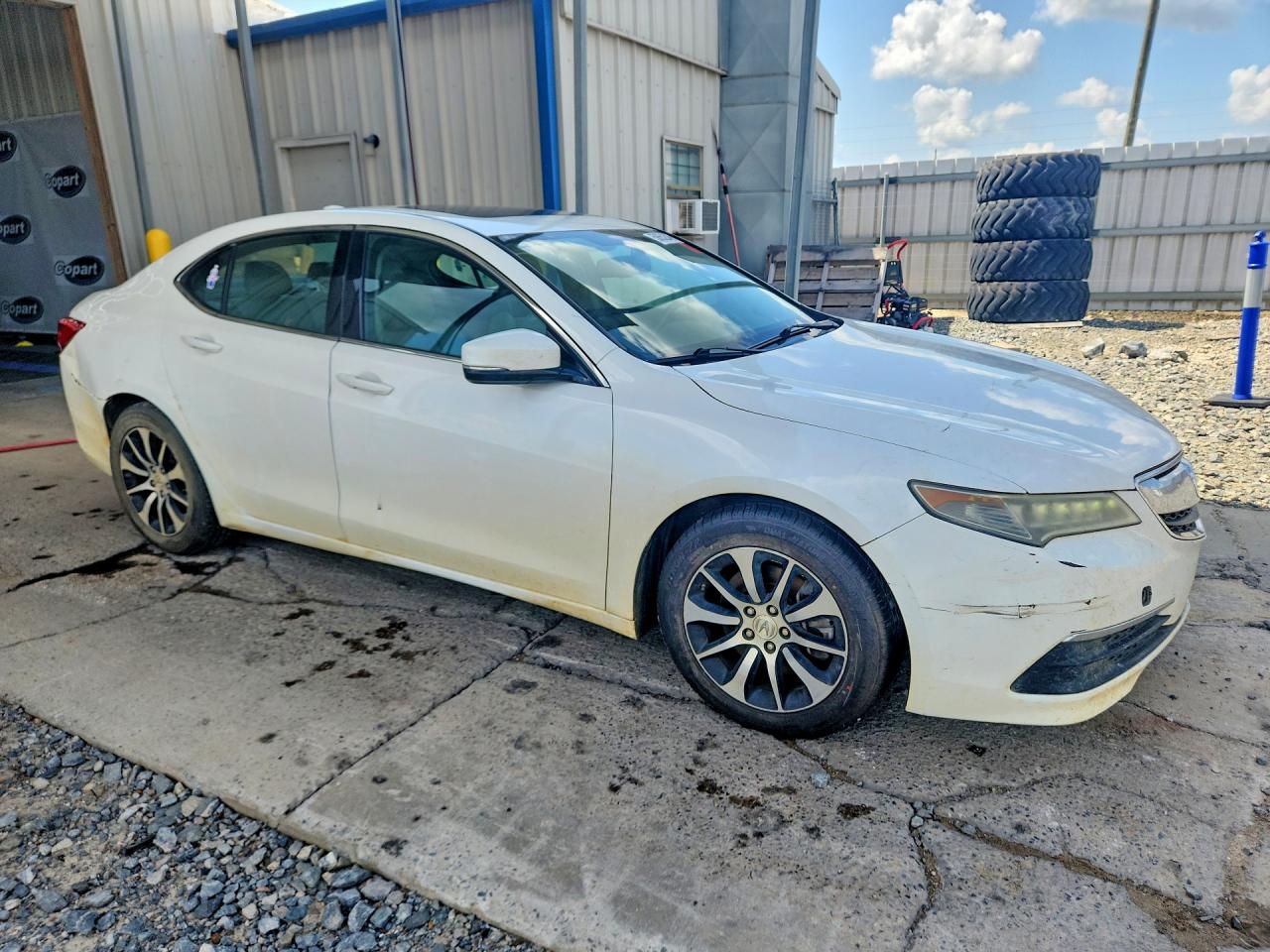 2015 Acura Tlx White vin: 19UUB1F39FA016558