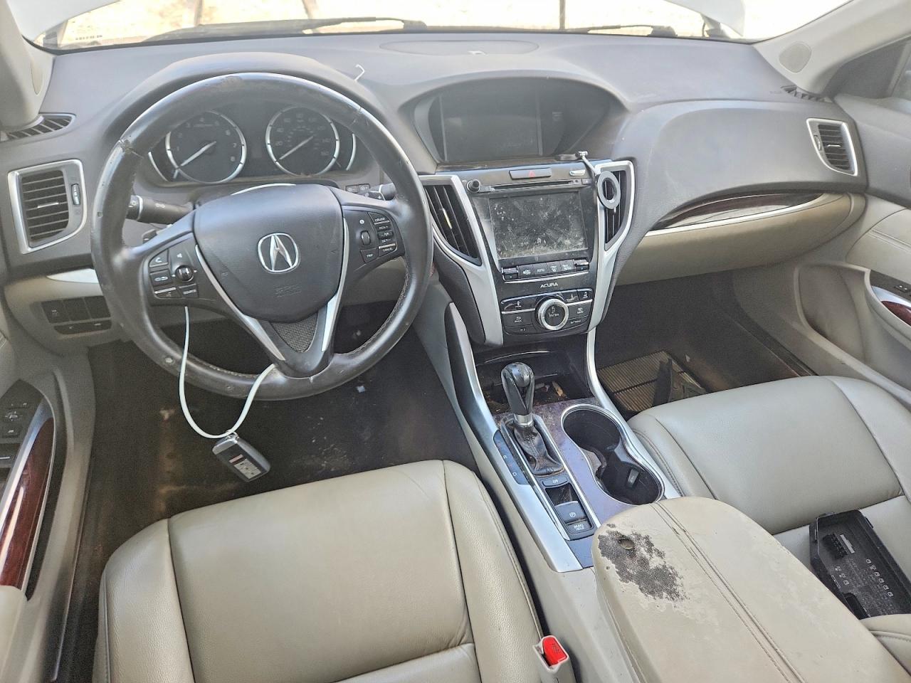 2015 Acura Tlx White vin: 19UUB1F39FA016558
