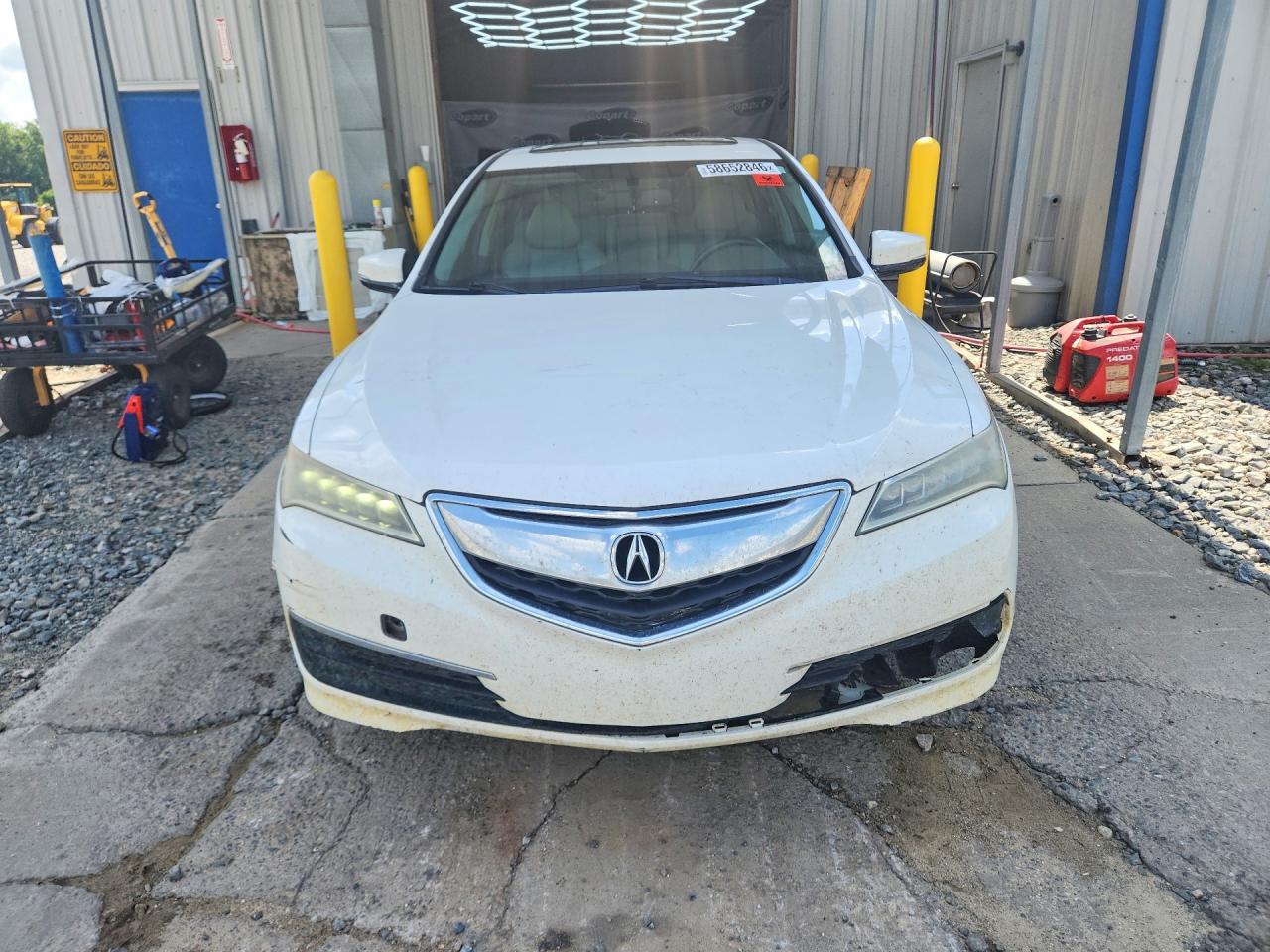 2015 Acura Tlx White vin: 19UUB1F39FA016558