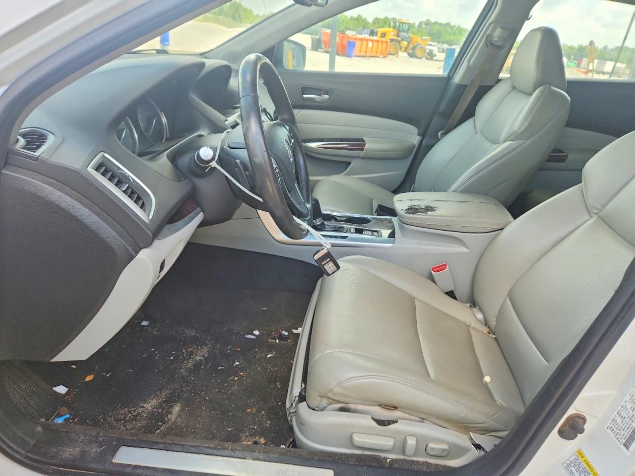 2015 Acura Tlx White vin: 19UUB1F39FA016558