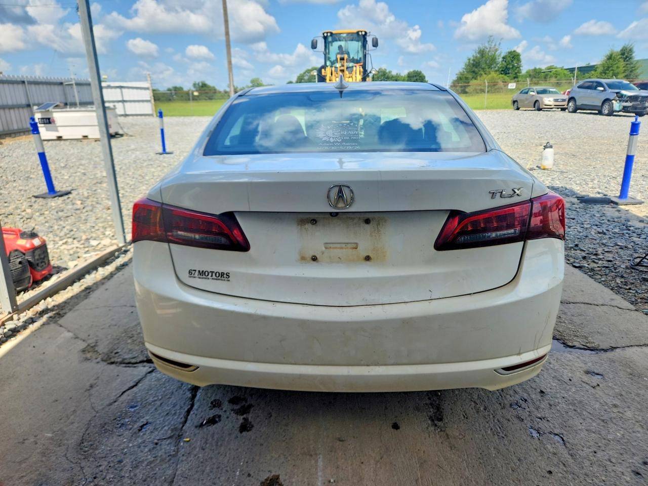 2015 Acura Tlx White vin: 19UUB1F39FA016558