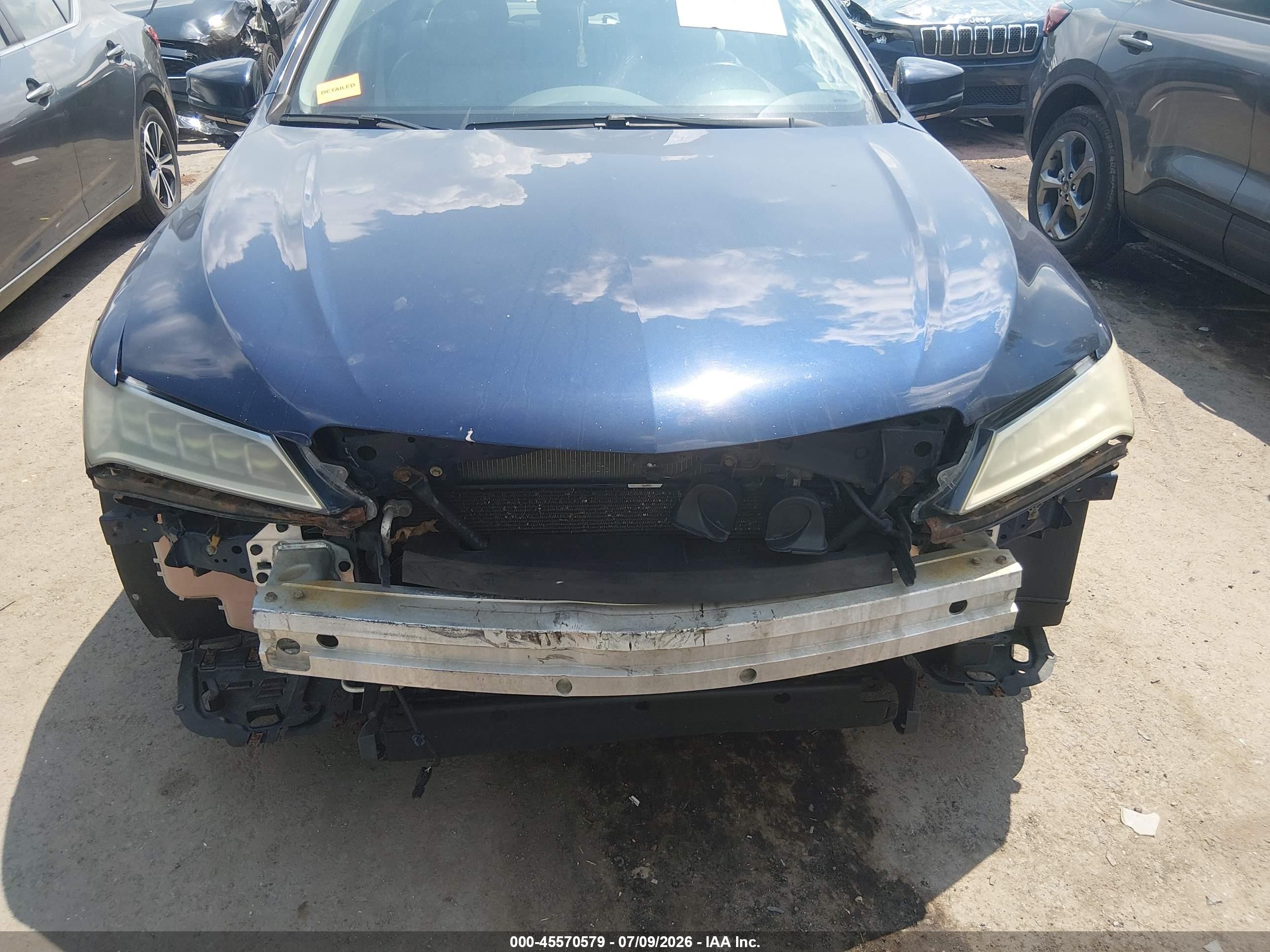 2015 Acura Tlx   Синий vin: 19UUB1F39FA019394