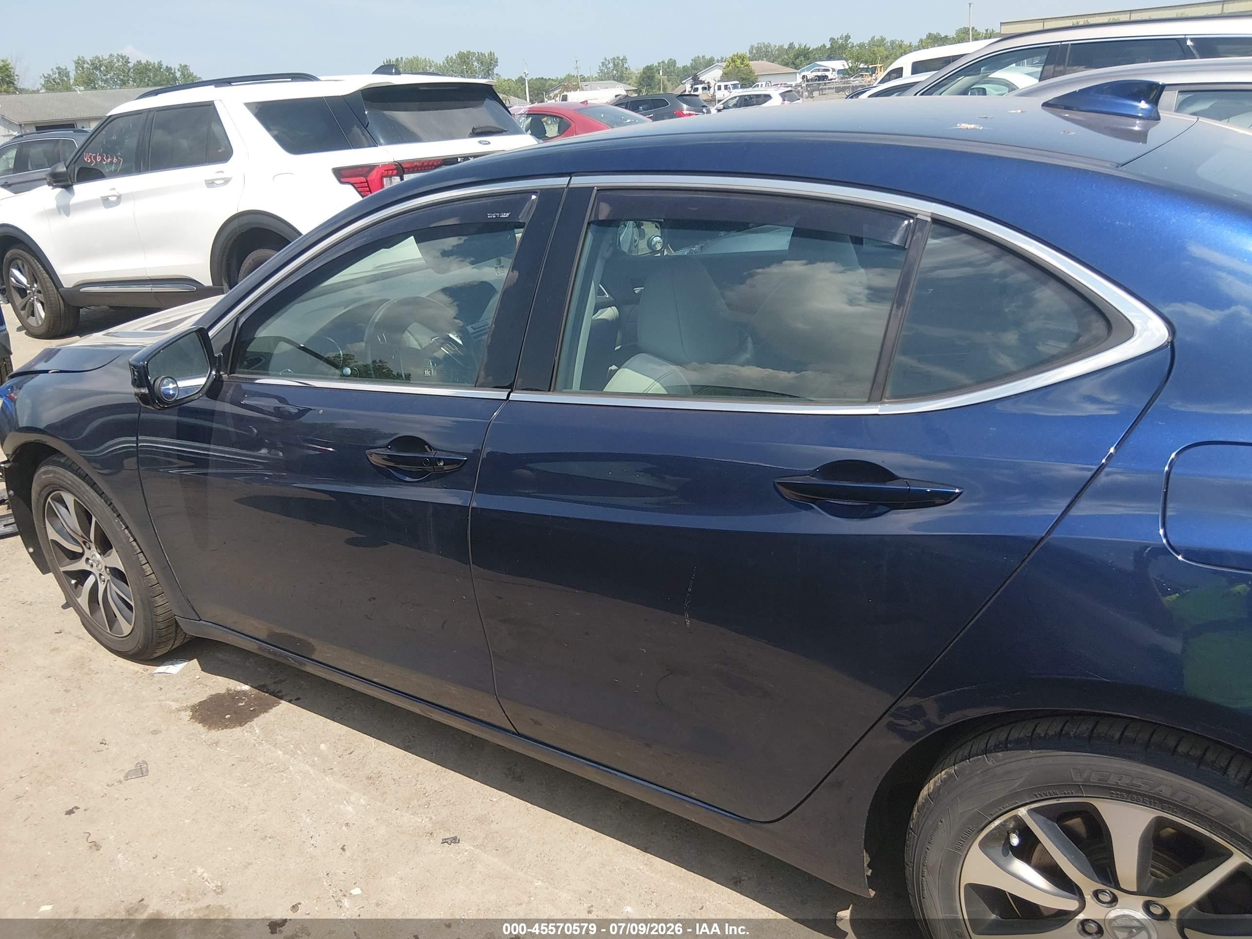 2015 Acura Tlx   Синий vin: 19UUB1F39FA019394