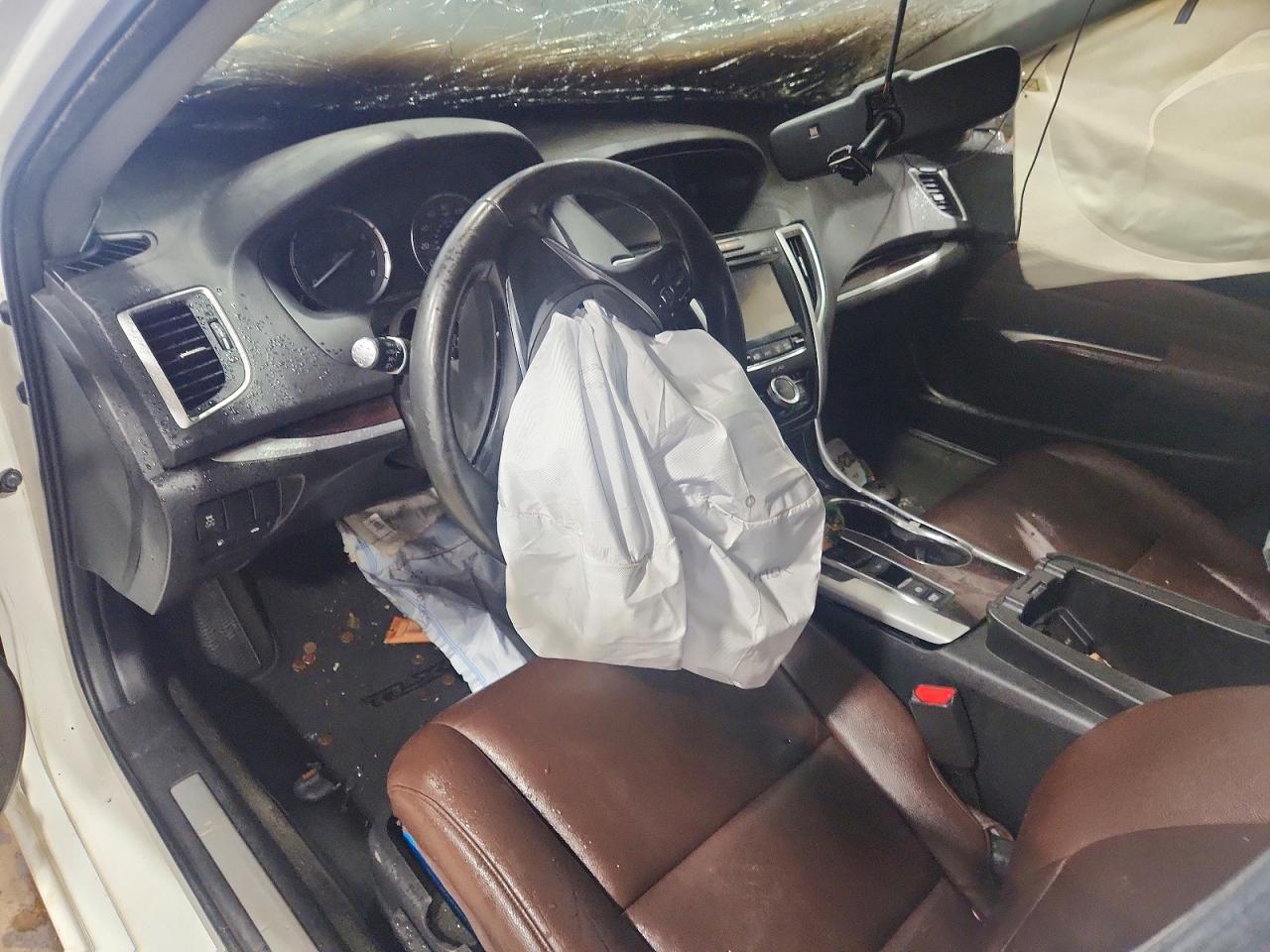 2015 Acura Tlx White vin: 19UUB1F39FA019458