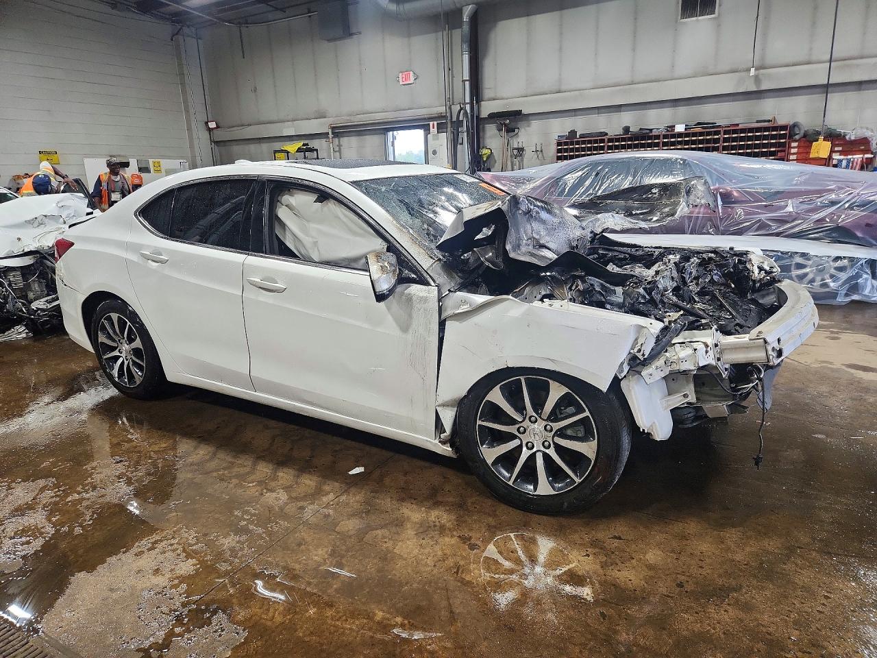 2015 Acura Tlx White vin: 19UUB1F39FA019458