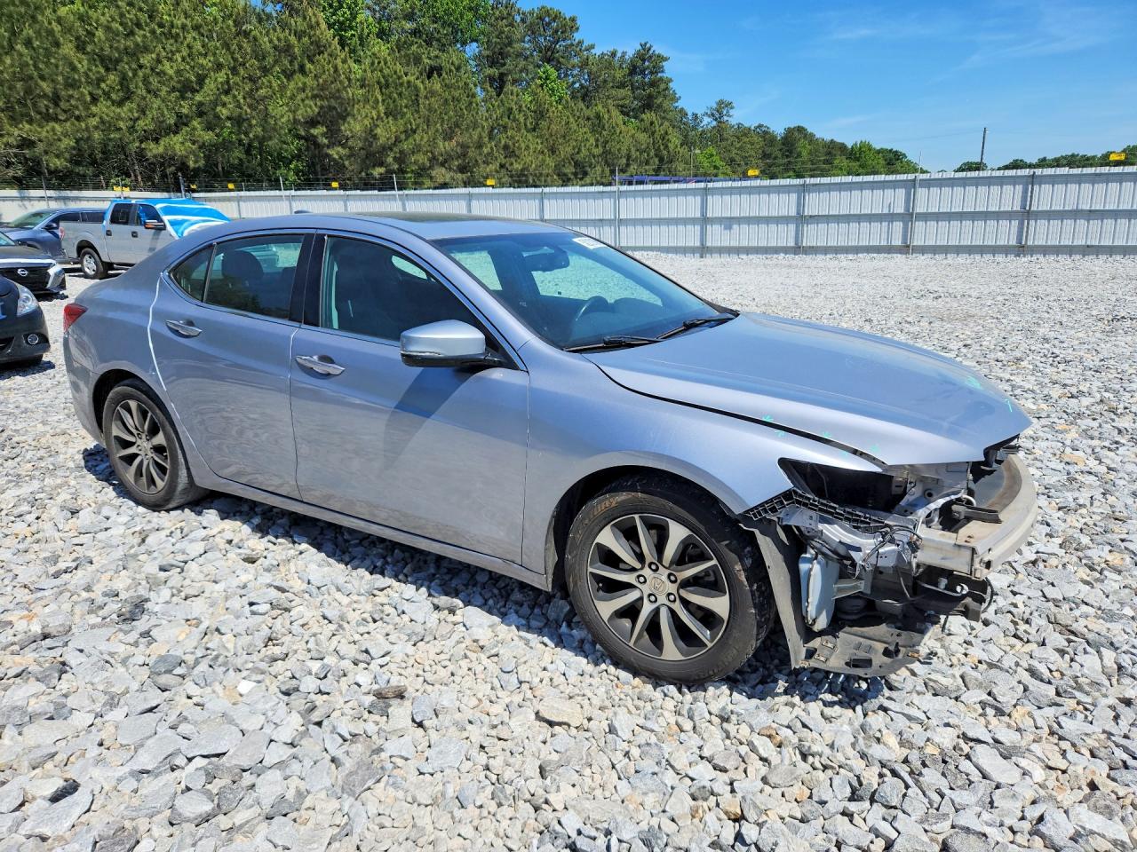 2015 Acura Tlx Silver vin: 19UUB1F39FA020268