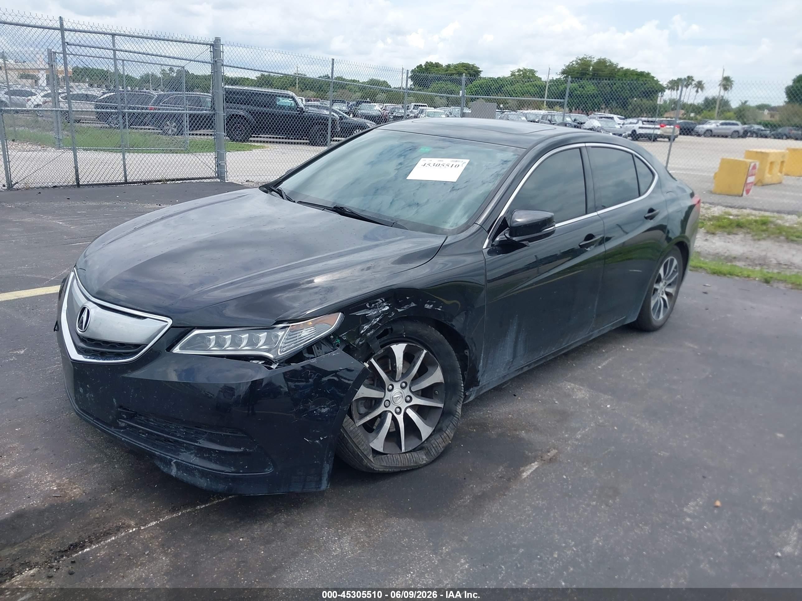 2015 Acura Tlx   Black vin: 19UUB1F39FA024661