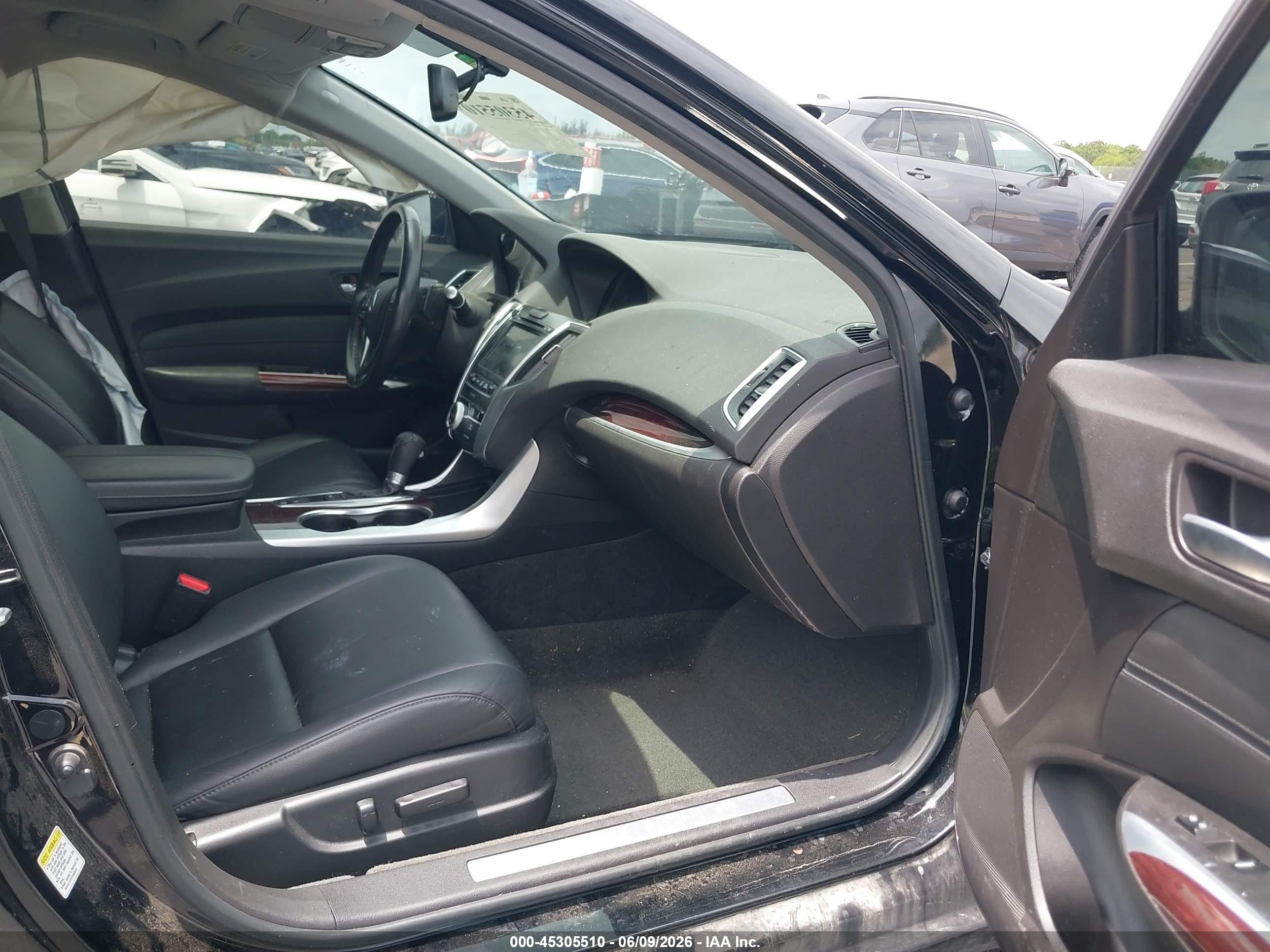 2015 Acura Tlx   Black vin: 19UUB1F39FA024661