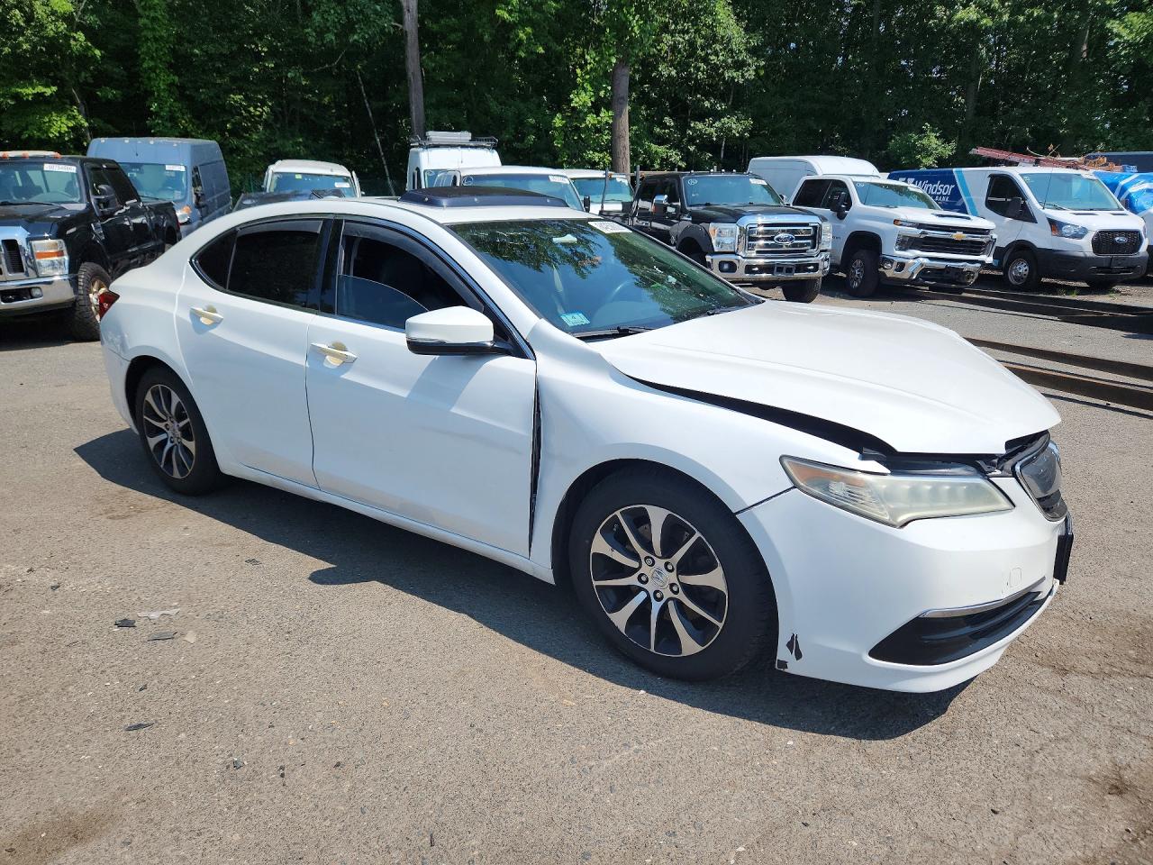2015 Acura Tlx White vin: 19UUB1F3XFA011935