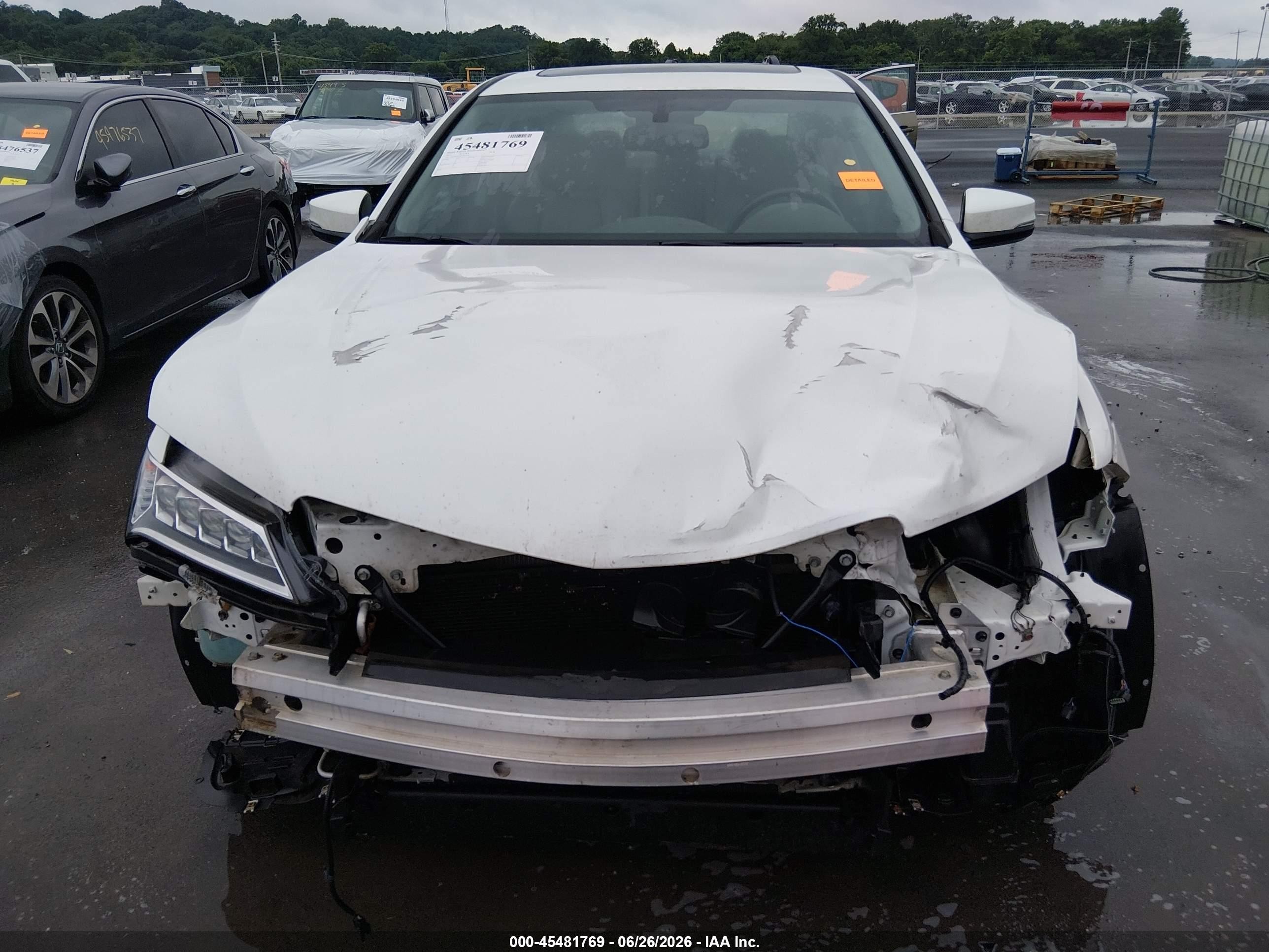 2015 Acura Tlx   White vin: 19UUB1F3XFA014771