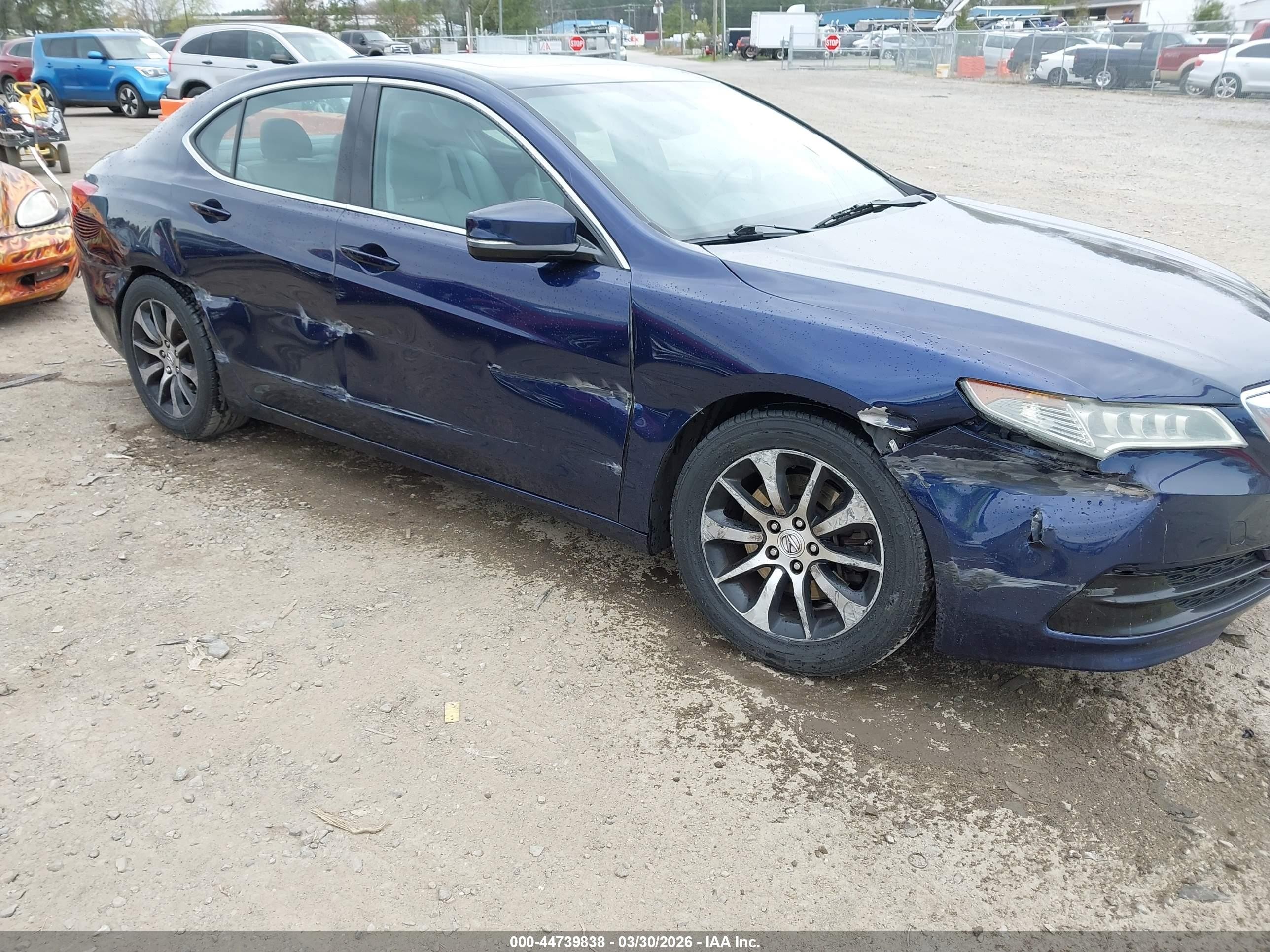 2015 Acura Tlx   Синий vin: 19UUB1F3XFA016438