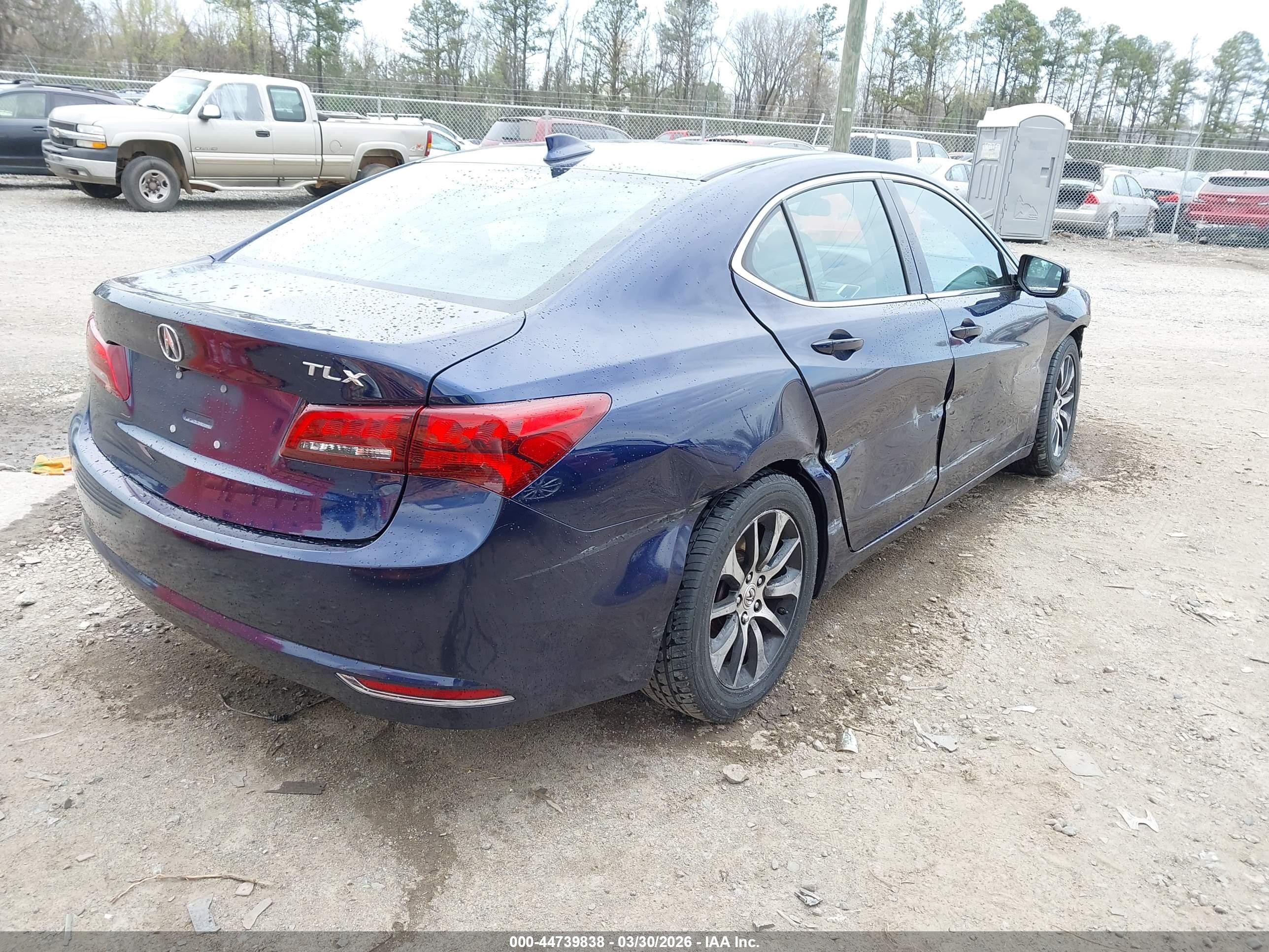 2015 Acura Tlx   Синий vin: 19UUB1F3XFA016438