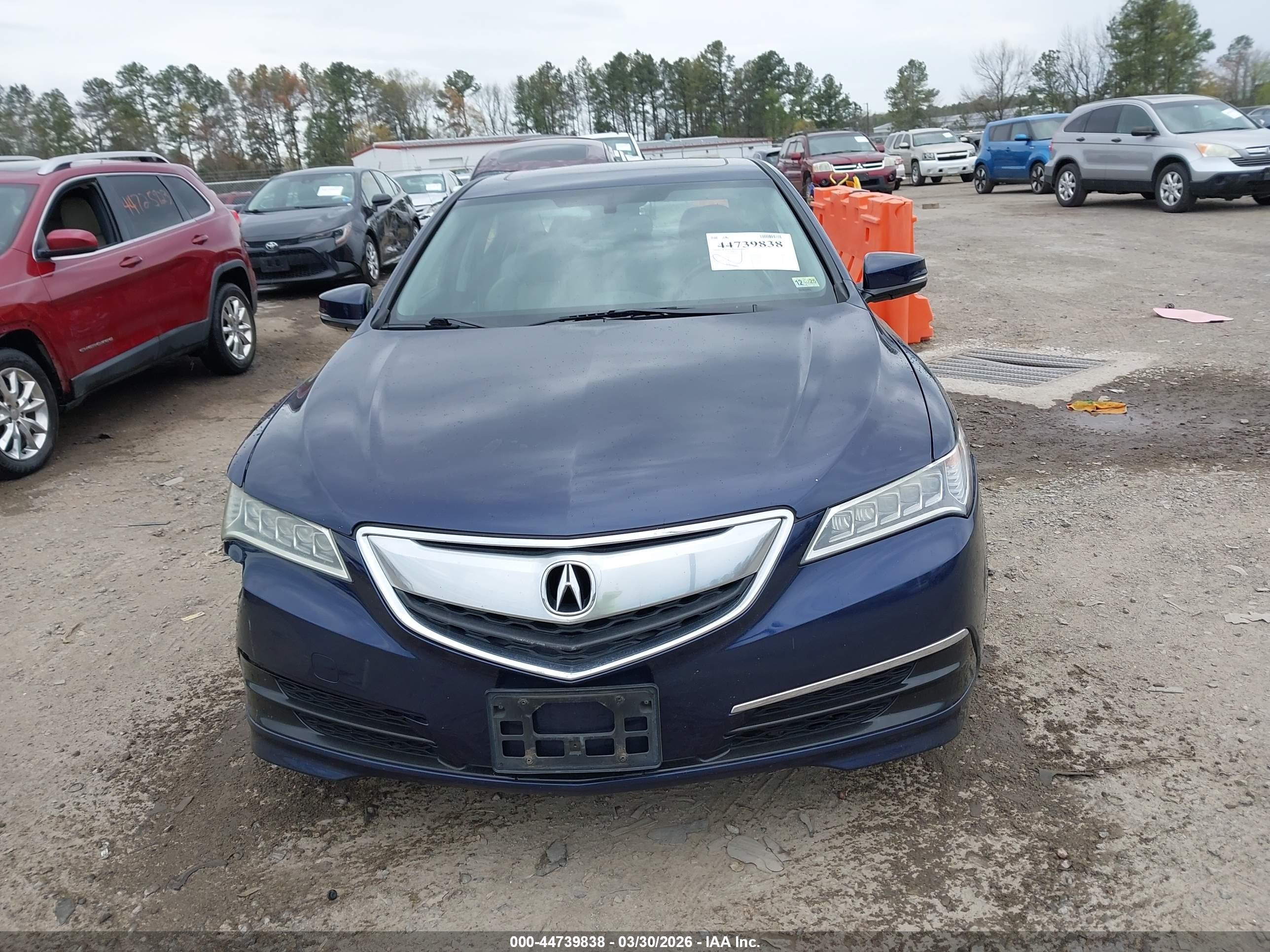 2015 Acura Tlx   Синий vin: 19UUB1F3XFA016438