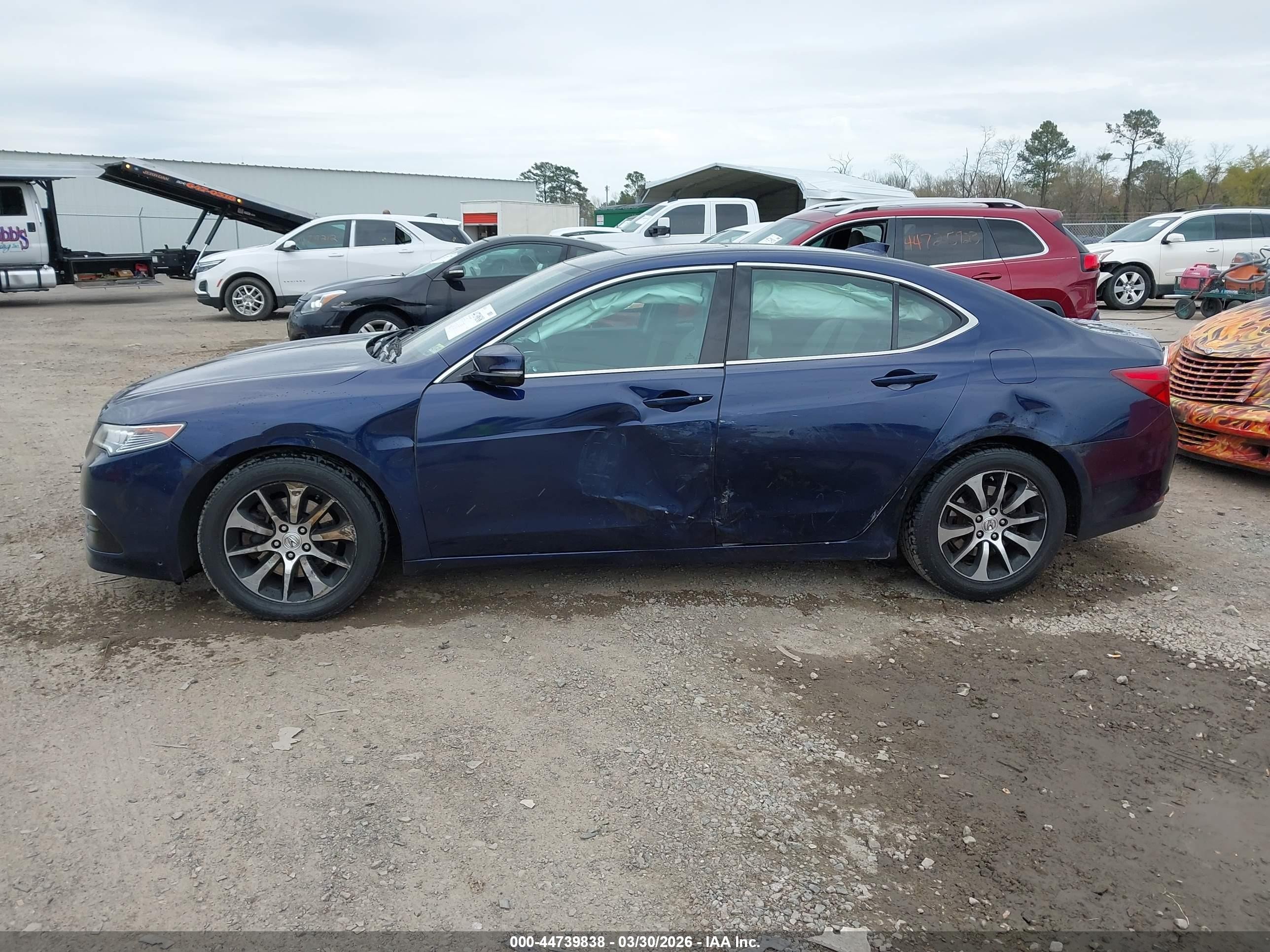 2015 Acura Tlx   Синий vin: 19UUB1F3XFA016438