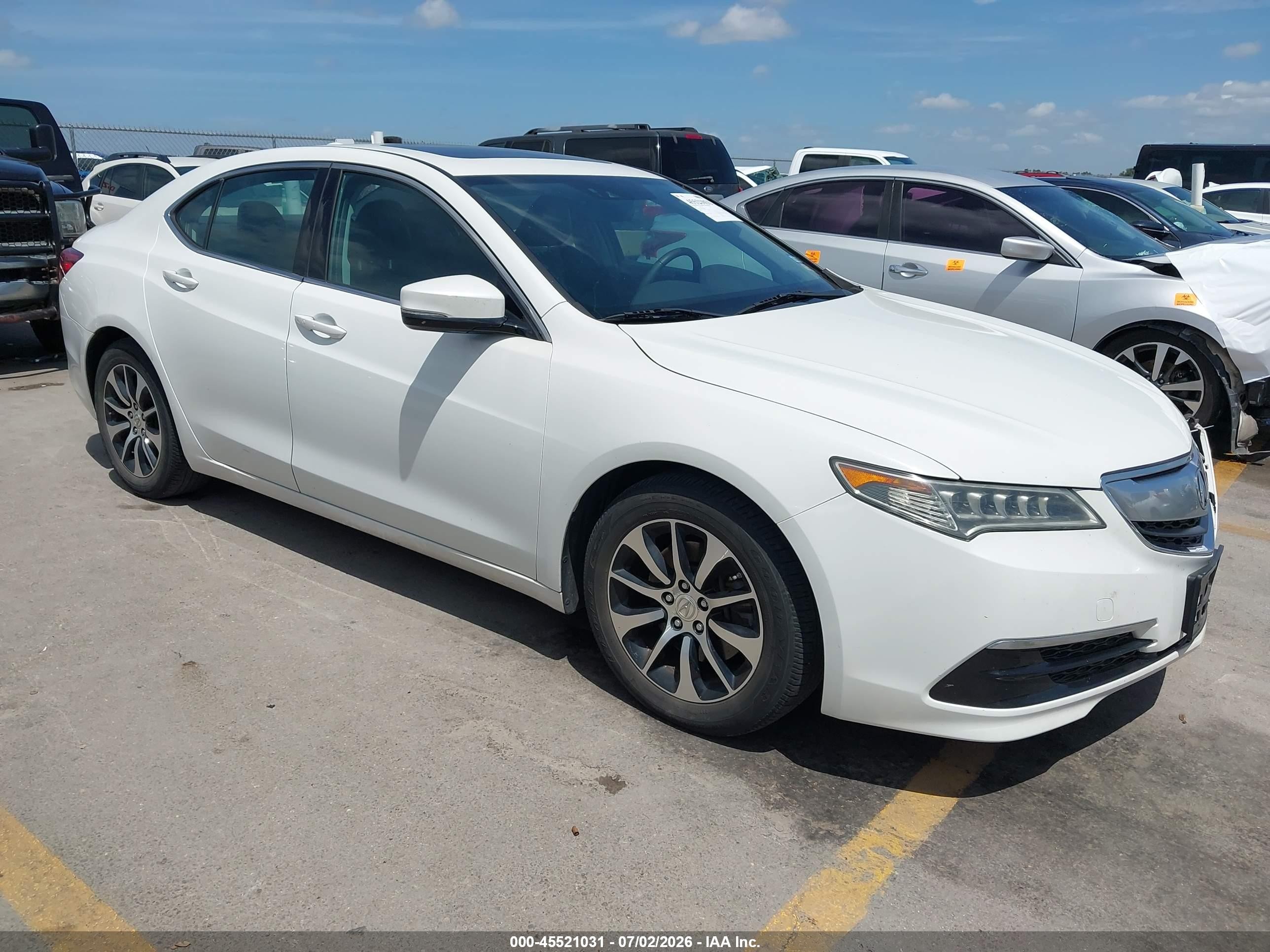 2015 Acura Tlx Tech White vin: 19UUB1F50FA004672
