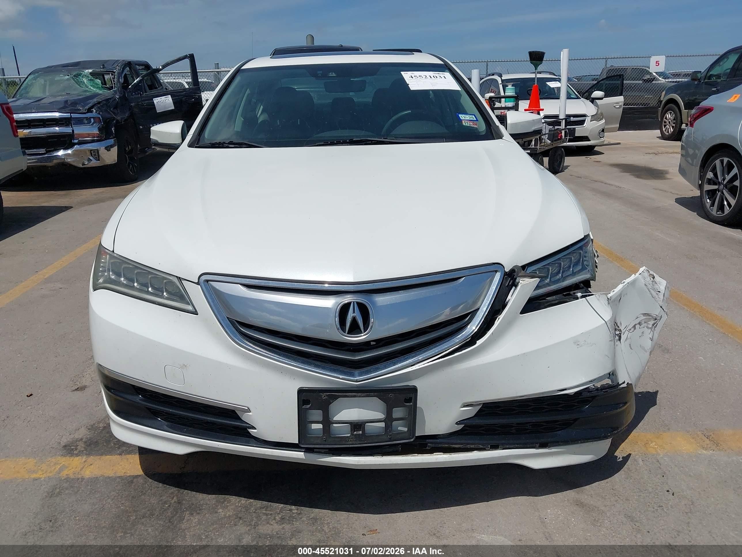 2015 Acura Tlx Tech White vin: 19UUB1F50FA004672
