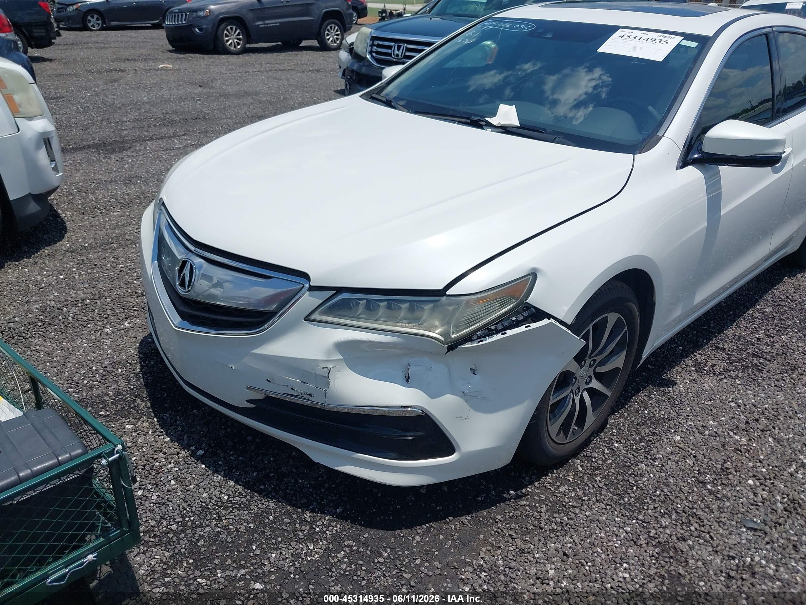 2015 Acura Tlx Tech White vin: 19UUB1F50FA021570
