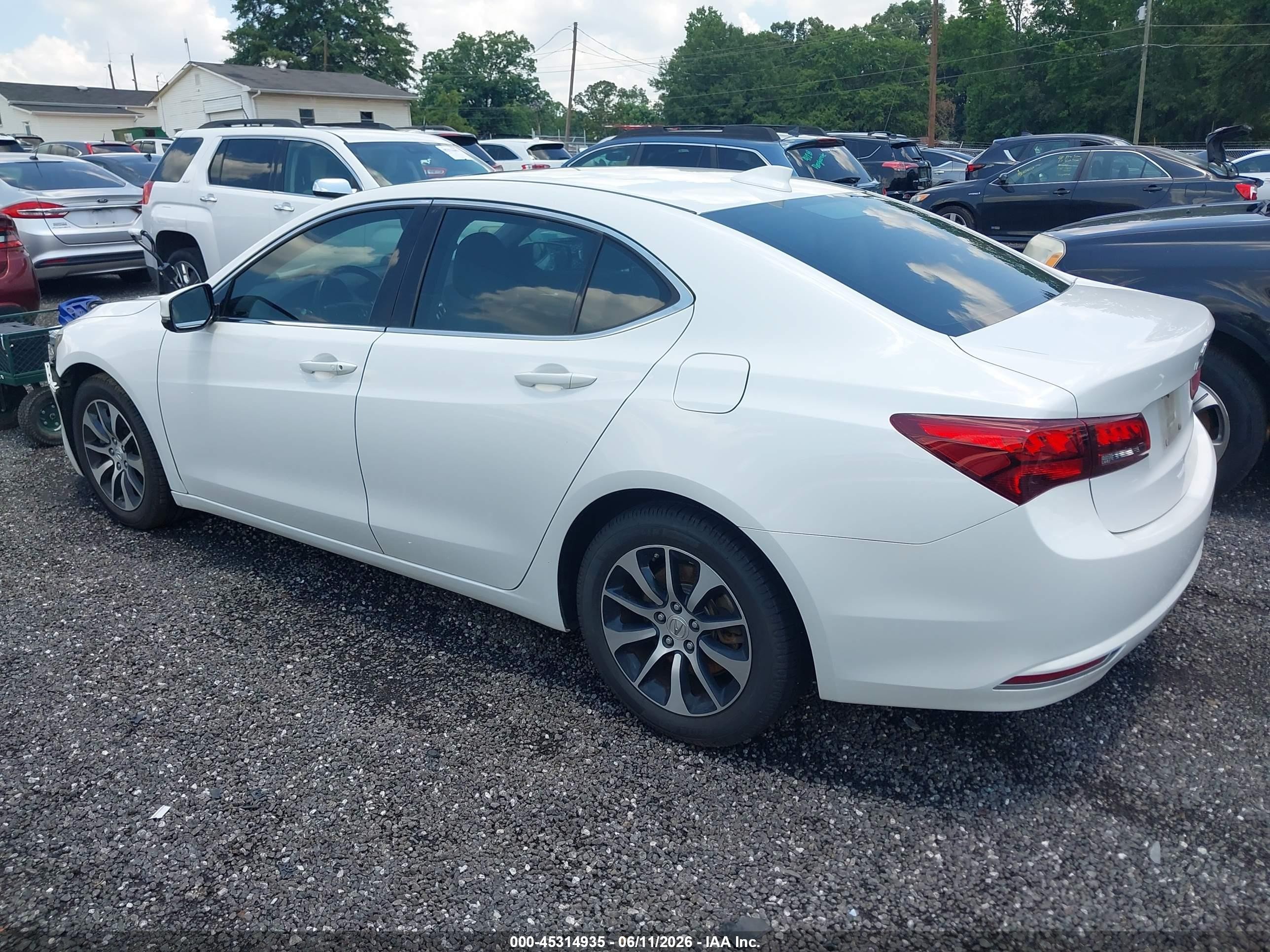2015 Acura Tlx Tech White vin: 19UUB1F50FA021570