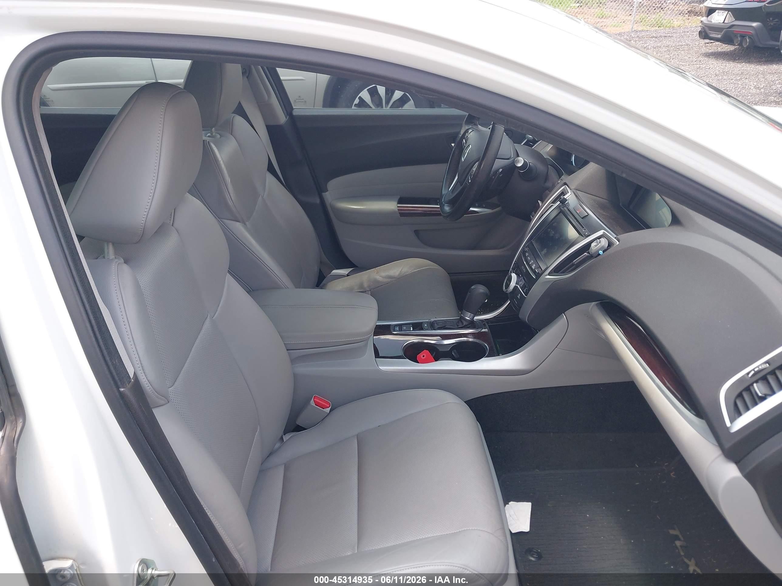 2015 Acura Tlx Tech White vin: 19UUB1F50FA021570