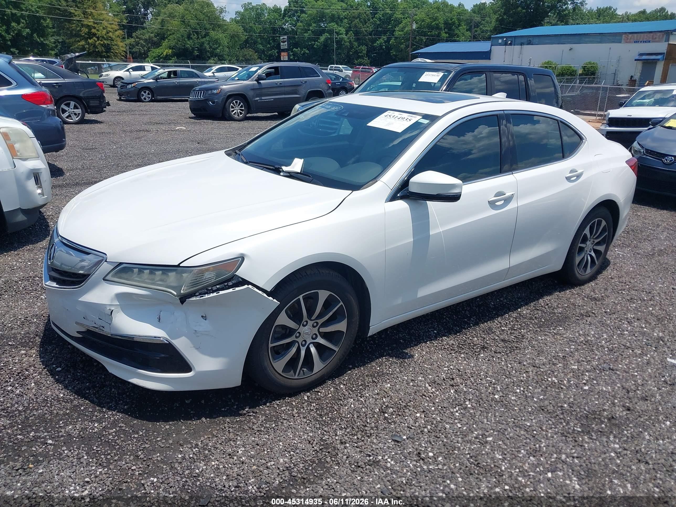 2015 Acura Tlx Tech White vin: 19UUB1F50FA021570