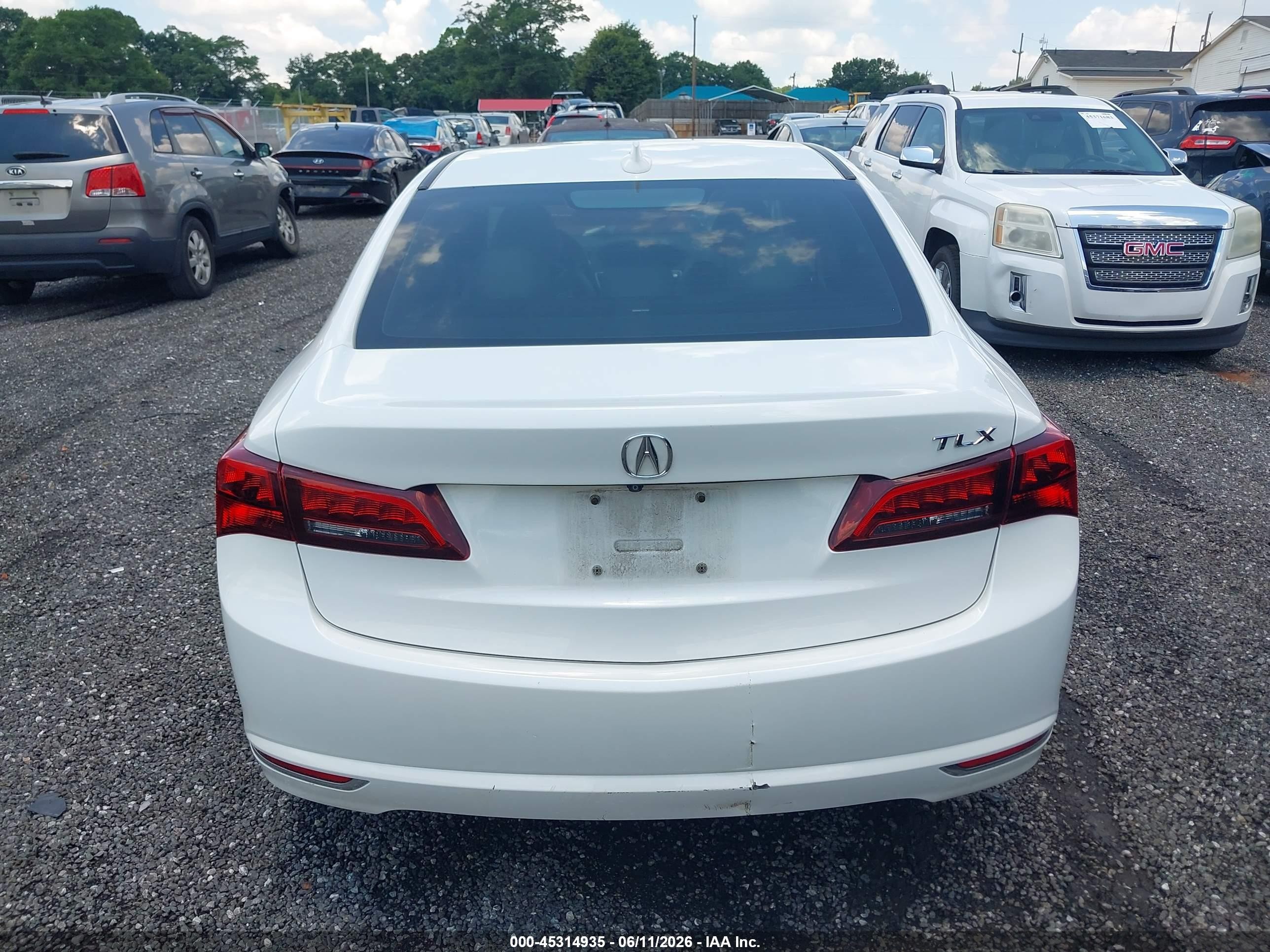 2015 Acura Tlx Tech White vin: 19UUB1F50FA021570