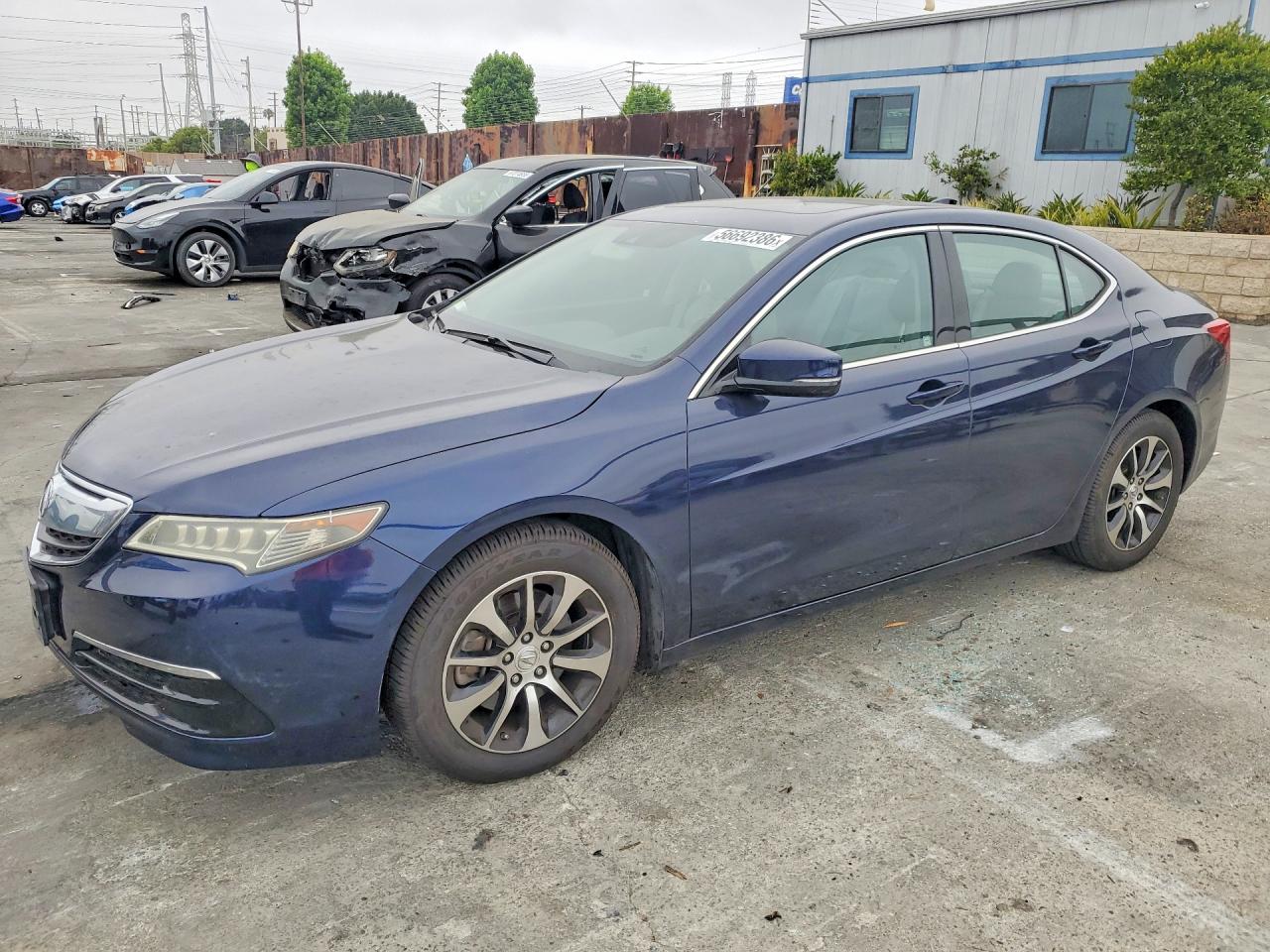 2015 Acura Tlx Tech Синий vin: 19UUB1F50FA028731