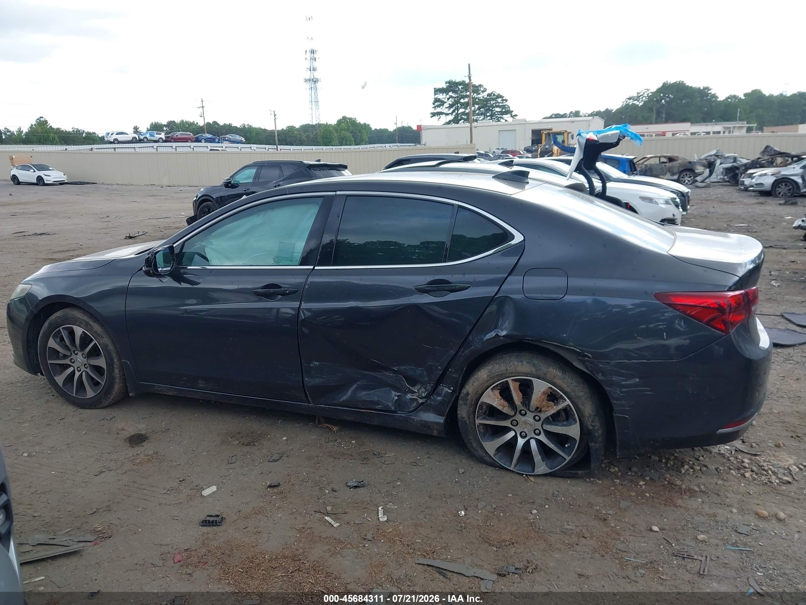 2015 Acura Tlx Tech Gray vin: 19UUB1F51FA011534