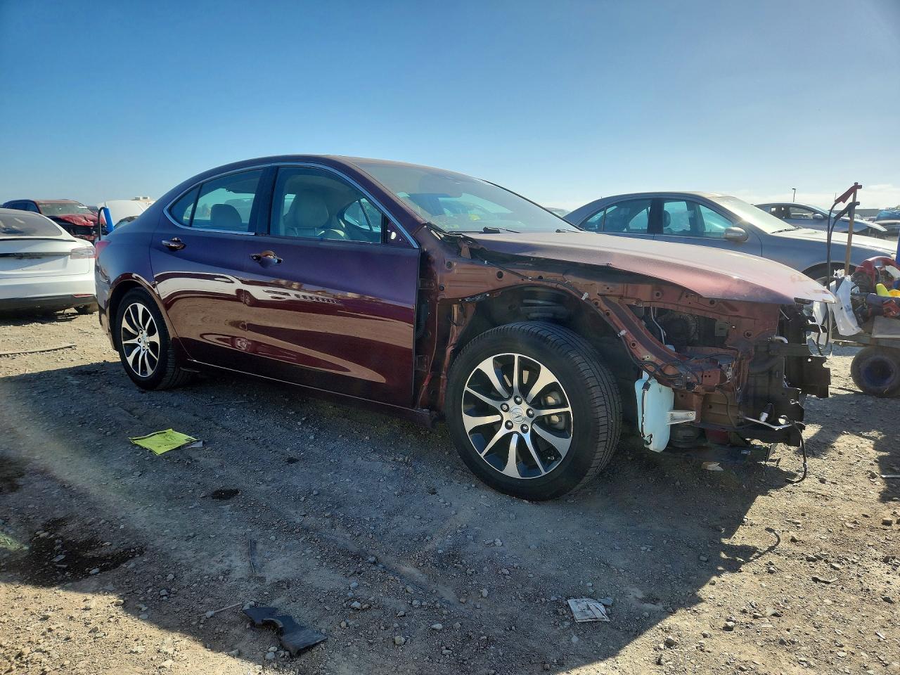 2015 Acura Tlx Tech Burgundy vin: 19UUB1F51FA026292