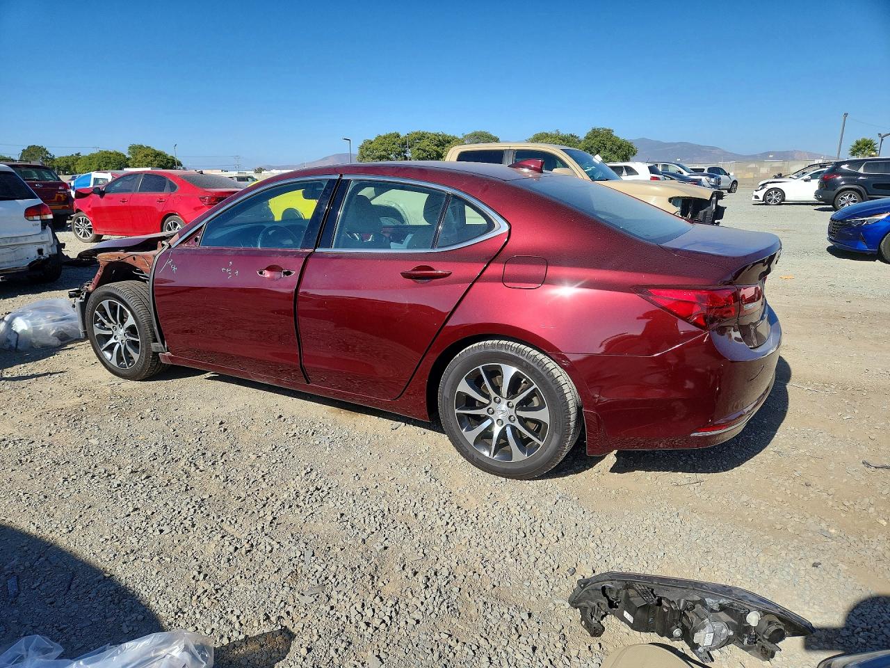 2015 Acura Tlx Tech Burgundy vin: 19UUB1F51FA026292